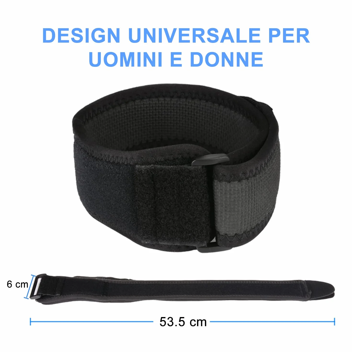Supregear ITB Fascia per Ginocchio, 2-Pack Supporto a Compressione Avvolgimento Regolabile Traspirante