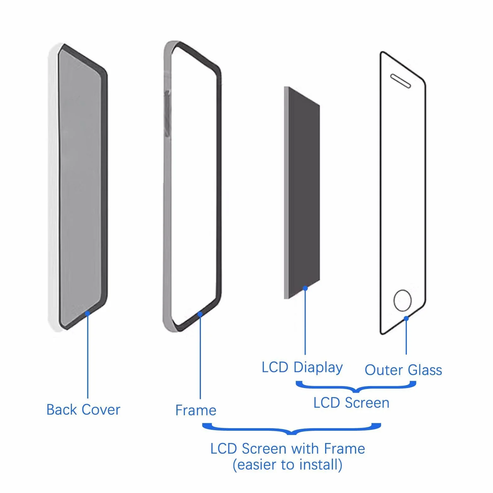 Schermo LCD per Infinix Note 30 4G X6716 X6716B LCD Display Digitizer Vetro Touch Schermo Ricambio Assembly (Nero)