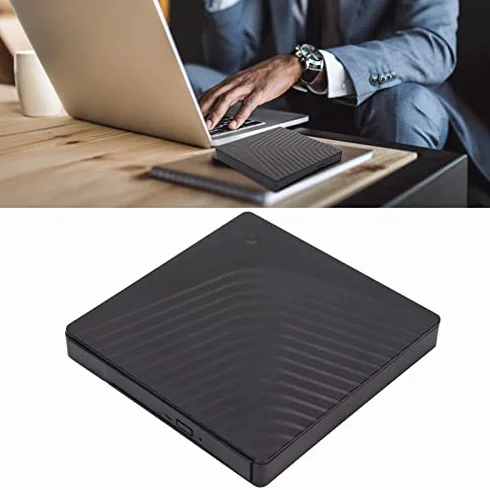 Scatola per Unità Esterna, Custodia per Unità Ottica Esterna Rimovibile, Custodia per Unità Ottica per Laptop USB3.0/USB2.0 5 Gbps, per Unità DVD RW SATA da 12,7 Mm/9,5 Mm