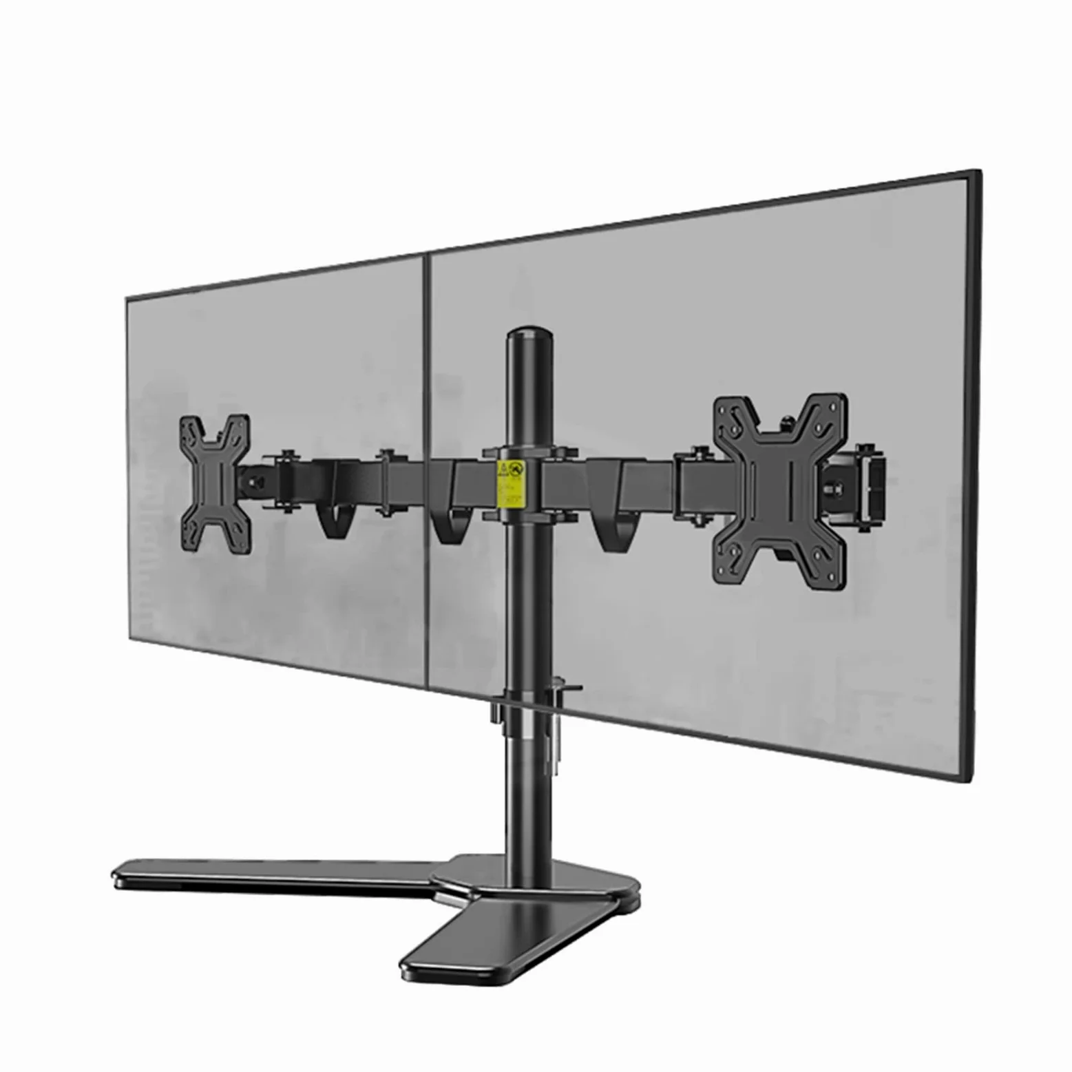 Supporto Doppio per Monitor da 17-27 Pollici, Supporto per Monitor Robusto E Completamente Regolabile per 2 Monitor, Max 100X100 Mm