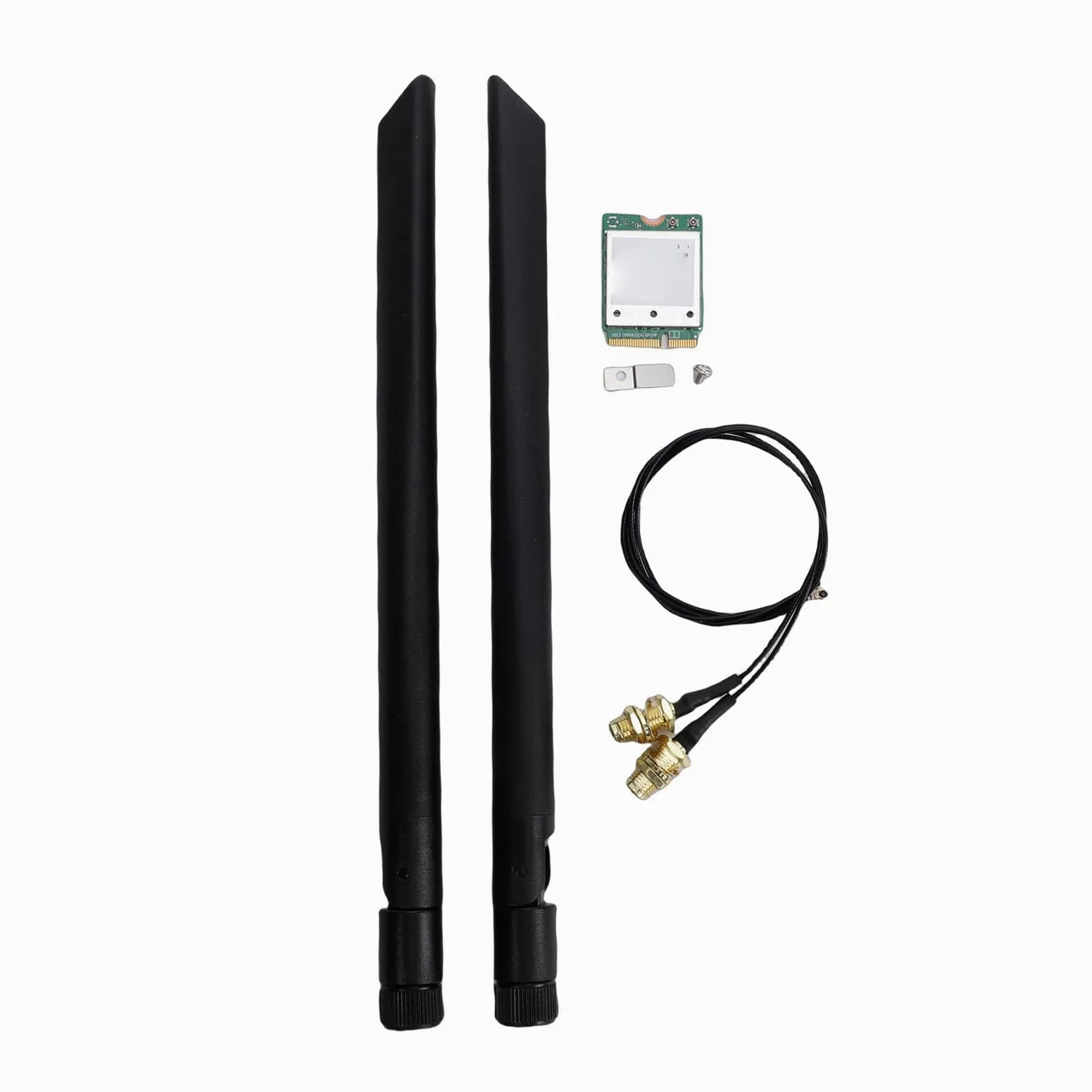SIXRUN Scheda di Rete Wireless WiFi 7 M.2, Adattatore WiFi Tripla Banda PCB, 5,8 Gbps 2x2 MU MIMO 320 MHz 4K QAM, per Laptop PC Desktop 11