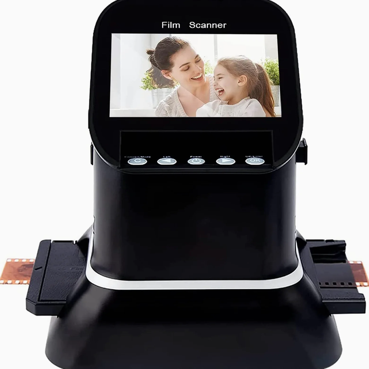 Scanner per pellicole ad alta risoluzione, converte 35 mm, 126, 127 negativi e diapositive in formato JPEG digitale, funzioni di anteprima dell'immagine 1080p, riproduzione e modifica