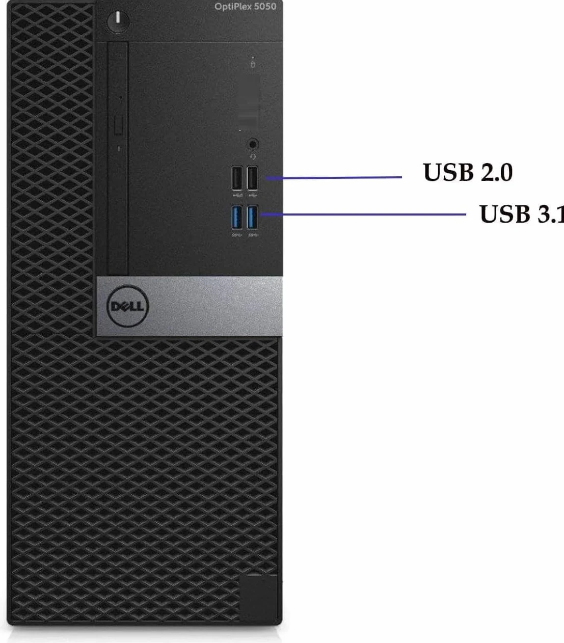 Dell Optiplex 5050 TWR Desktop PC Intel Core i7-6700 16GB DDR4 1TB SSD Windows 11 Pro Office 2021 HDMI DisplayPort