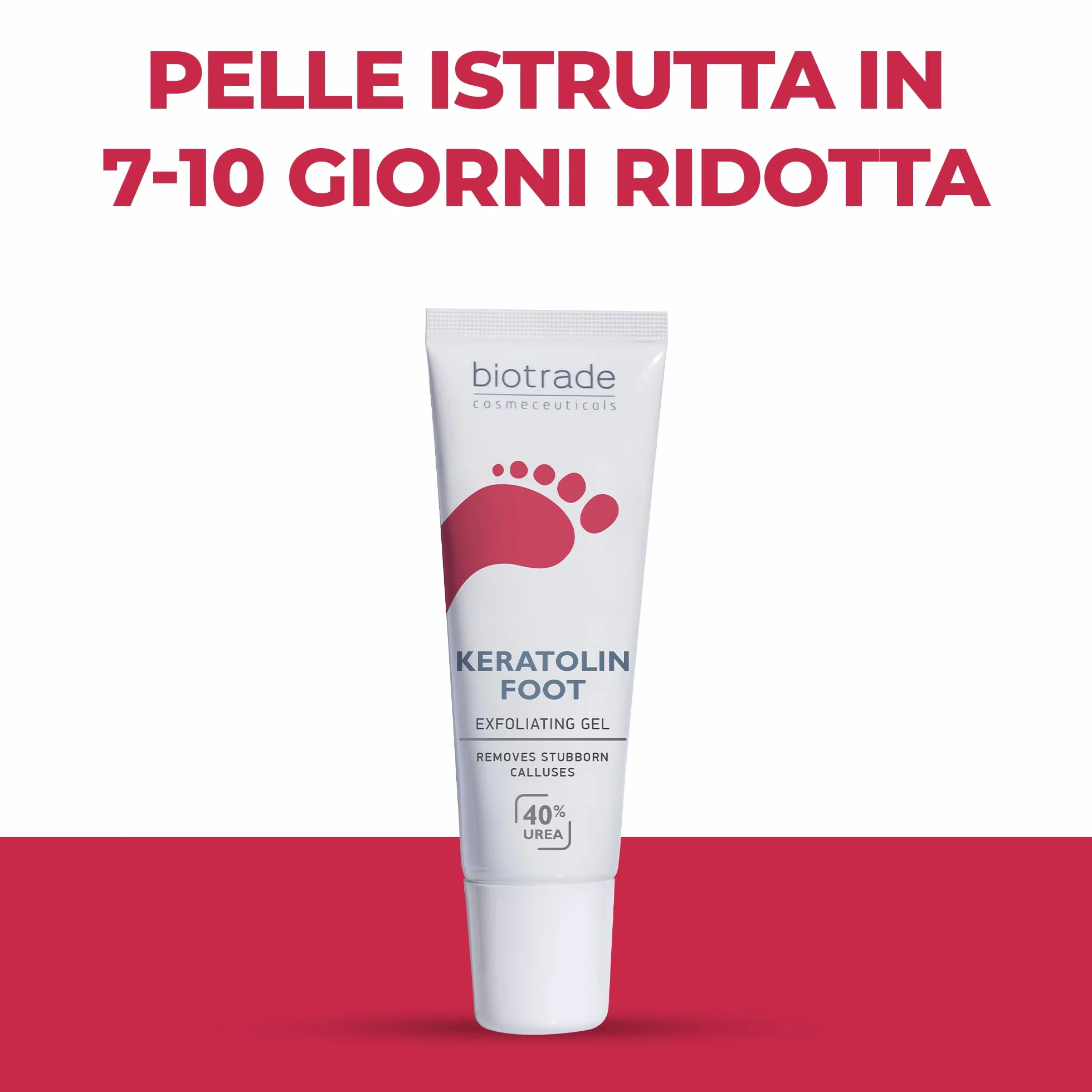 Biotrade Keratolin Crema 40% Urea 15 ml per Calli, Duroni e Verruche