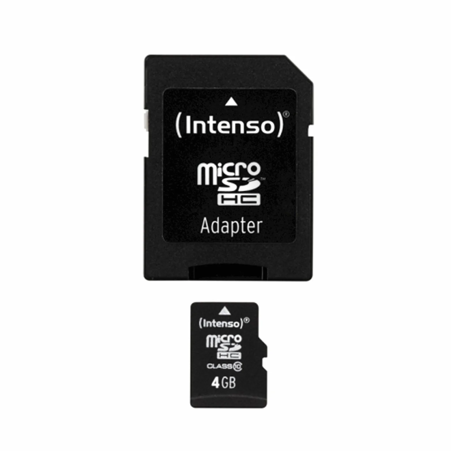 Intenso Scheda di memoria microSDHC da 4 GB, Classe 10 (con Adattatore SD)