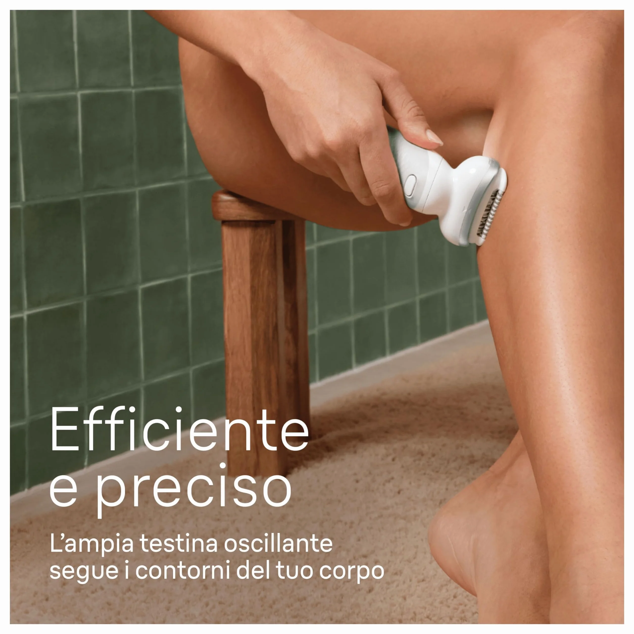 Braun Silk-épil 9 Depilatore Donna Elettrico Wet & Dry Testina Flessibile Rasoio