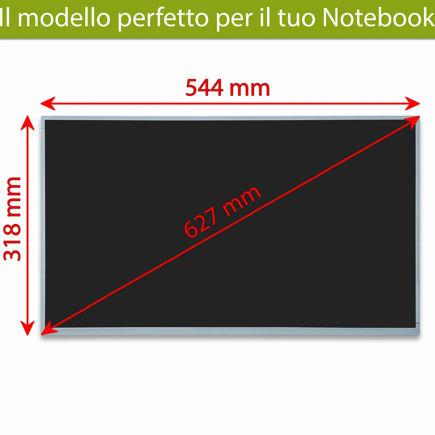 new net - Pannello Schermo Display LCD Compatibile con Lenovo ThinkCentre all-in-One M900z (Type 10F5, 10F3), M910z (Type 10NS, 10NU, 10NV) [23.8 Pollici - Full HD - 1920 x 1080-30 Pin]