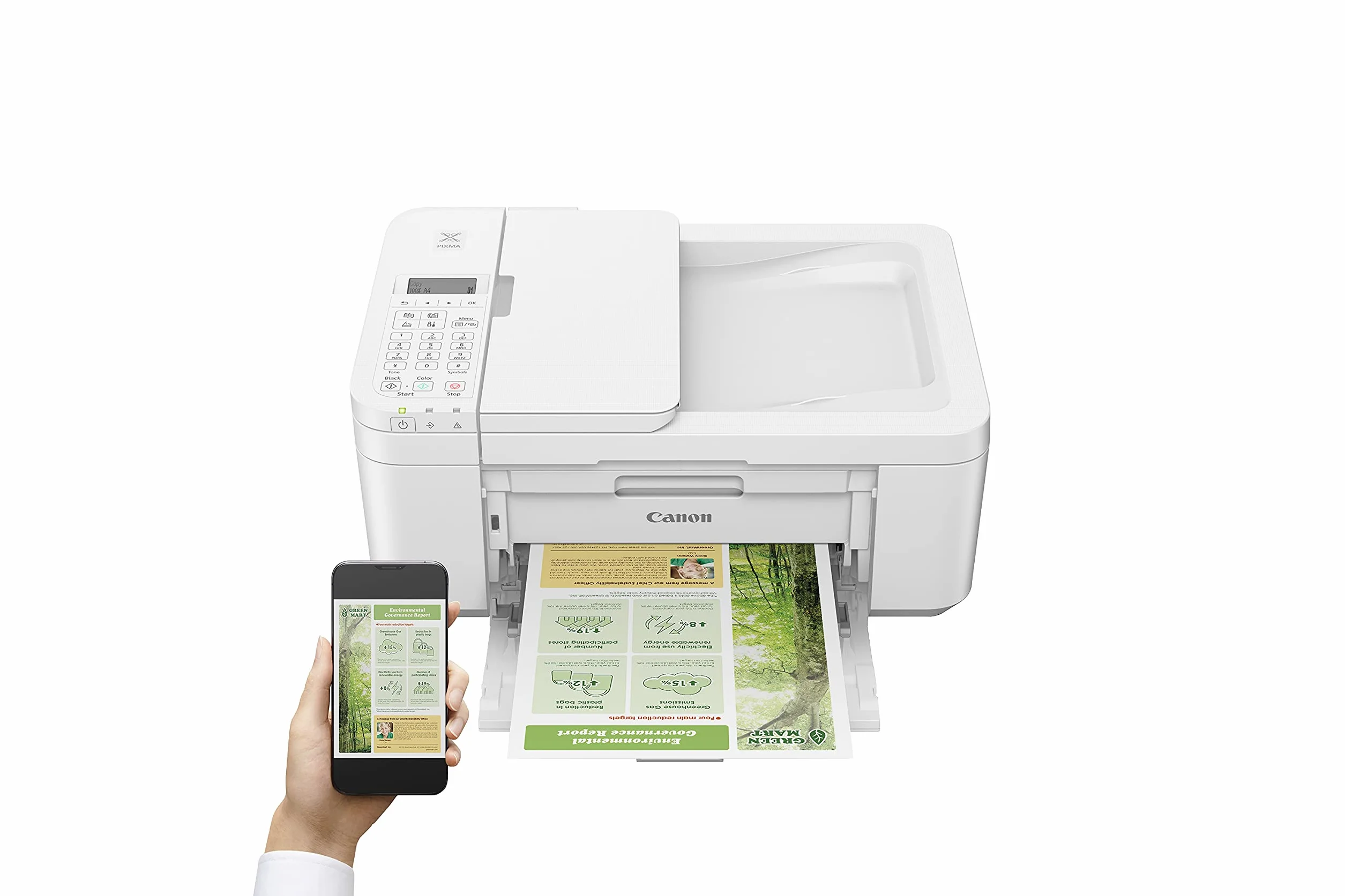 Imprimante Multifonction - CANON PIXMA TR4651 - Jet d'encre bureautique et photo - Couleur - WIFI - Blanc