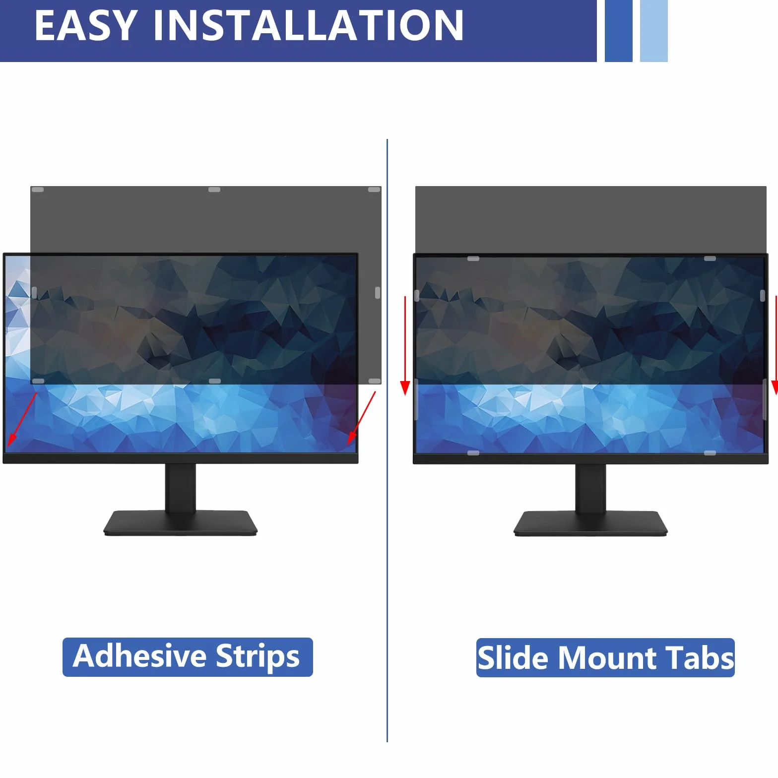 Filtro Schermo Privacy da 28 Pollici, Protezione per Schermo Privacy Anti Luce Blu/Antiriflesso/Anti UV, per Computer, Pellicola Protettiva Rimovibile-28" (16:9)