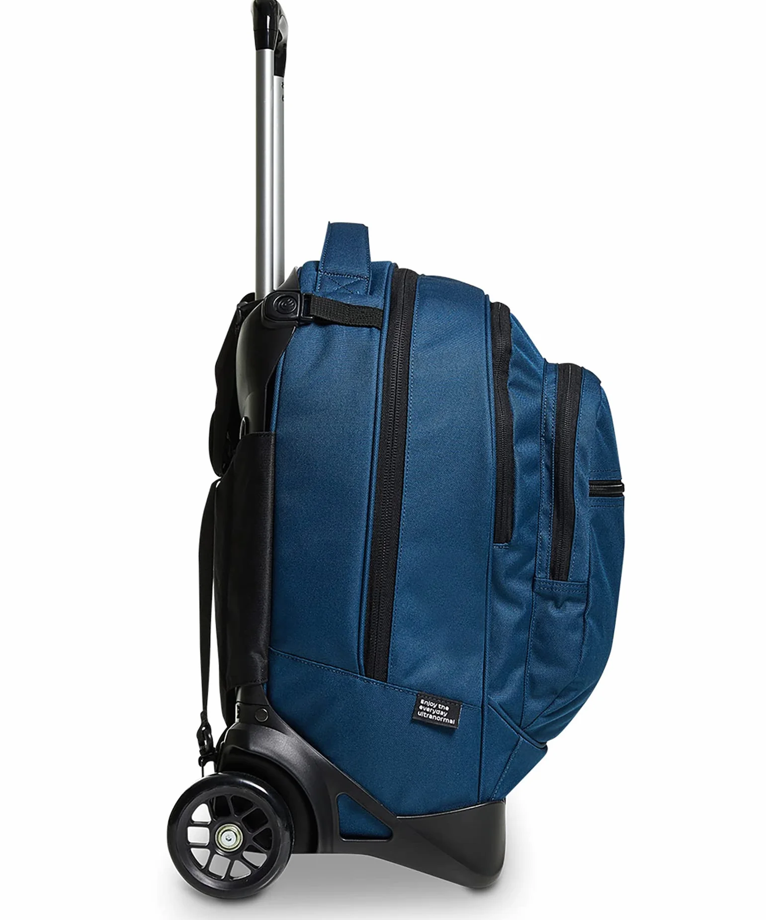 Invicta Trolley Scuola Sganciabile Plug 3 in 1 Zaino con Carrello Blu