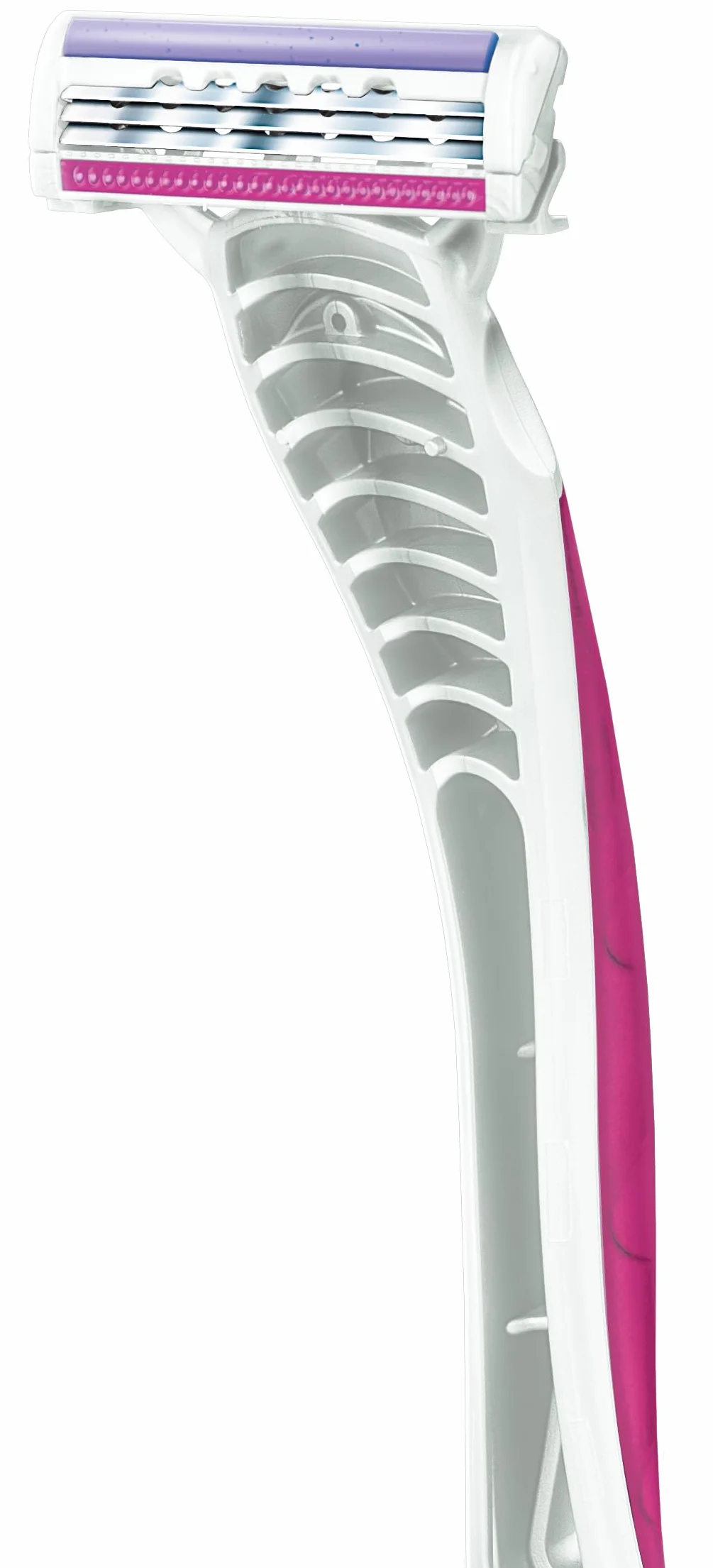 Satinex Rasoi 3 Lame Usa e Getta con Aloe e Vitamina E, Confezione da 6, Testina Snodabile, Striscia Lubrificante, Depilazione Donna