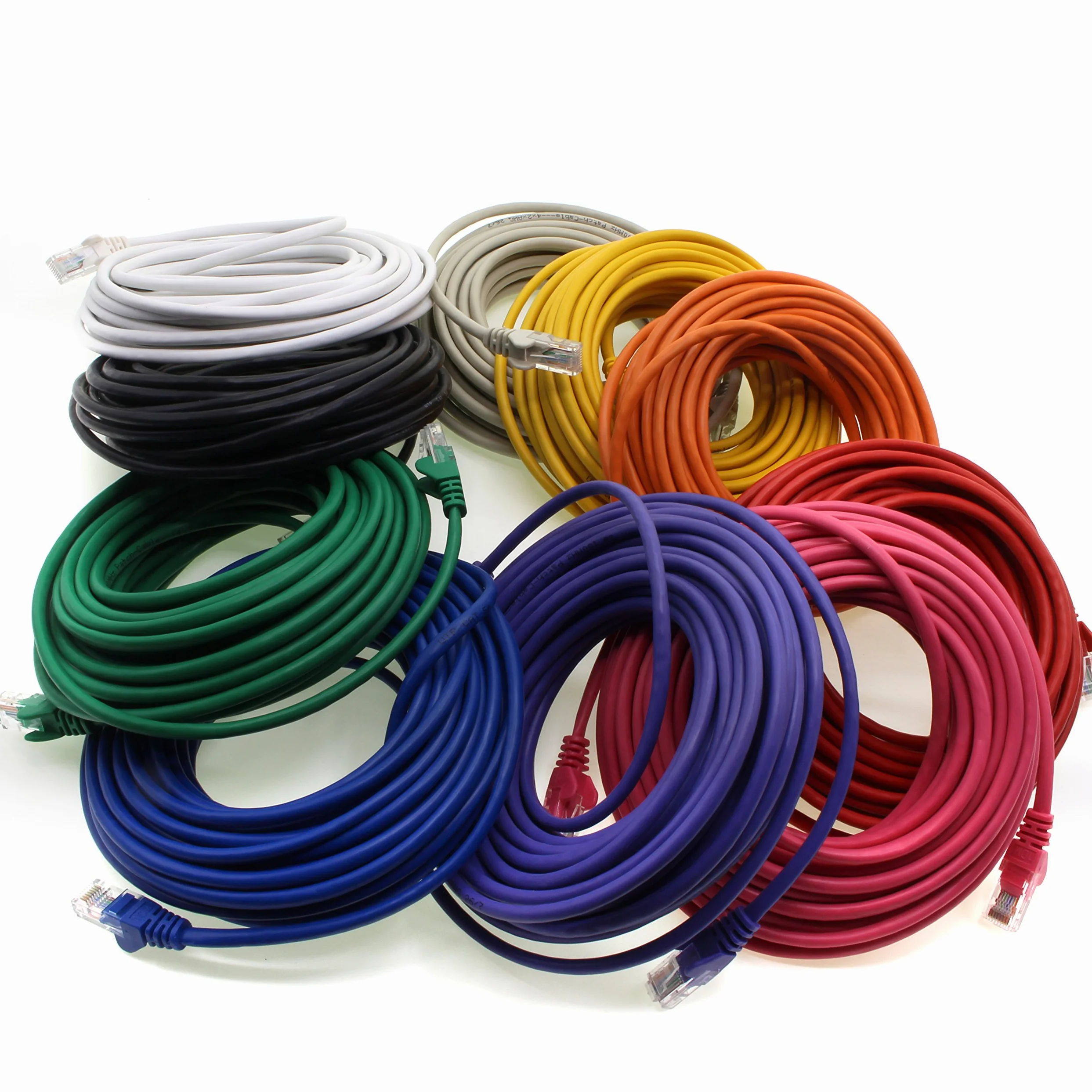 1aTTack-Cavo RJ45 UTP Cat. 5, Confezione da 5 Multicolore 10 Colores 5 m x 10