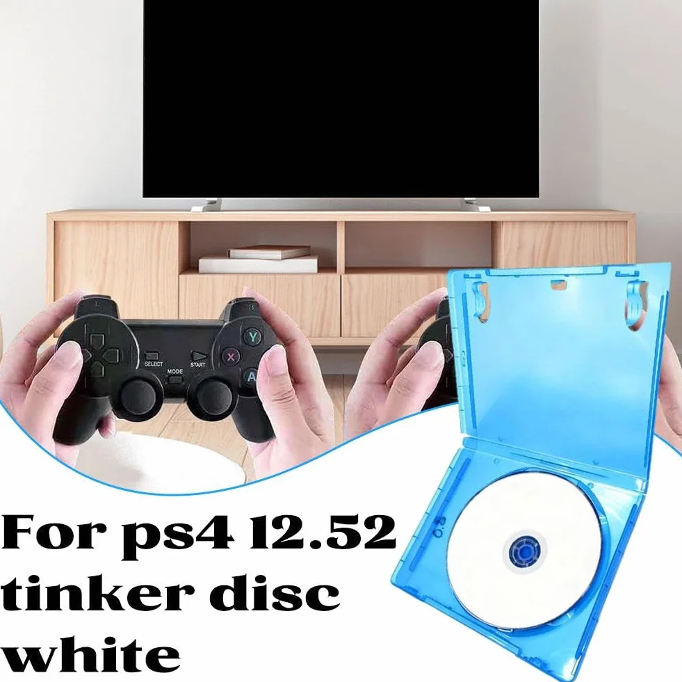 Disco Blu-ray avviabile per firmware 9.00-12.52, plug & play Blu-ray Tinker Disc con supporto per lapse player, per attivazione e manutenzione della console P4, facile installazione (bianco)