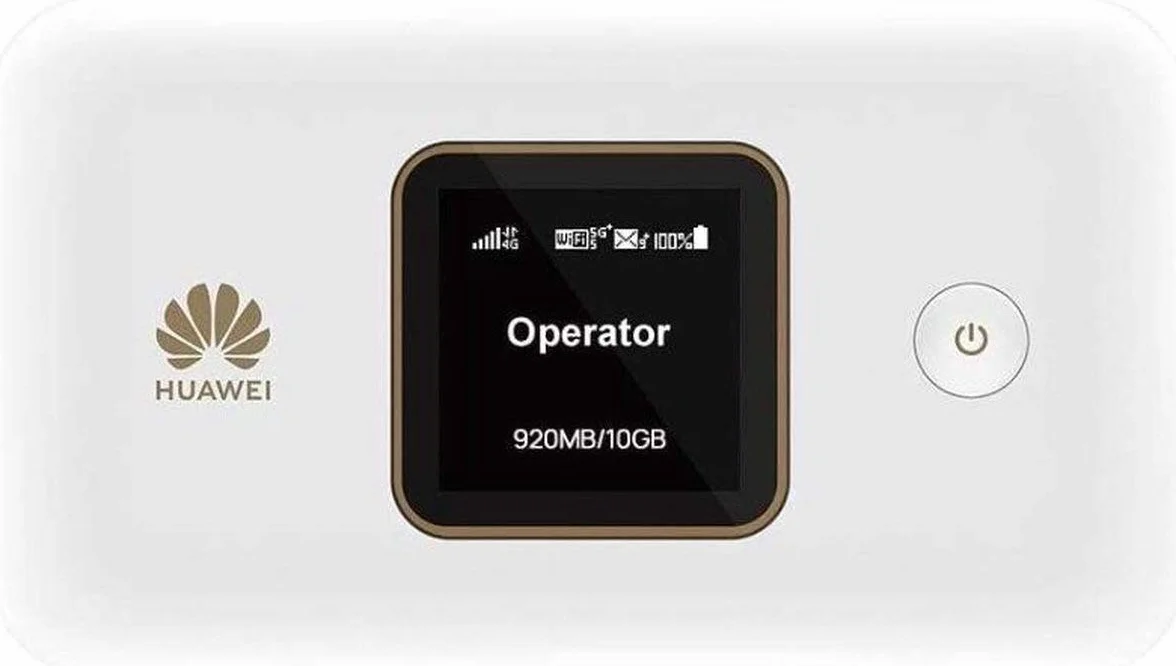 Huawei 2 Plus Wi-Fi Mobile Portatile 4G LTE CAT6 Hotspot 300 Mbps Display 1.45" Batteria 3000 mAh Dual Band 2.4G 5G Bianco