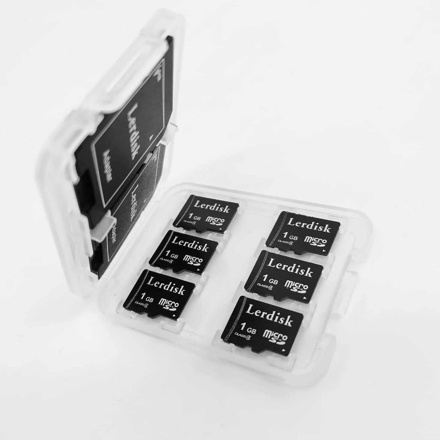 Factory Wholesale - Scheda micro SD da 1 GB, confezione da 6 pollici, microSD sfusa con adattatore SD prodotto da licenza autorizzata (1 GBX6)
