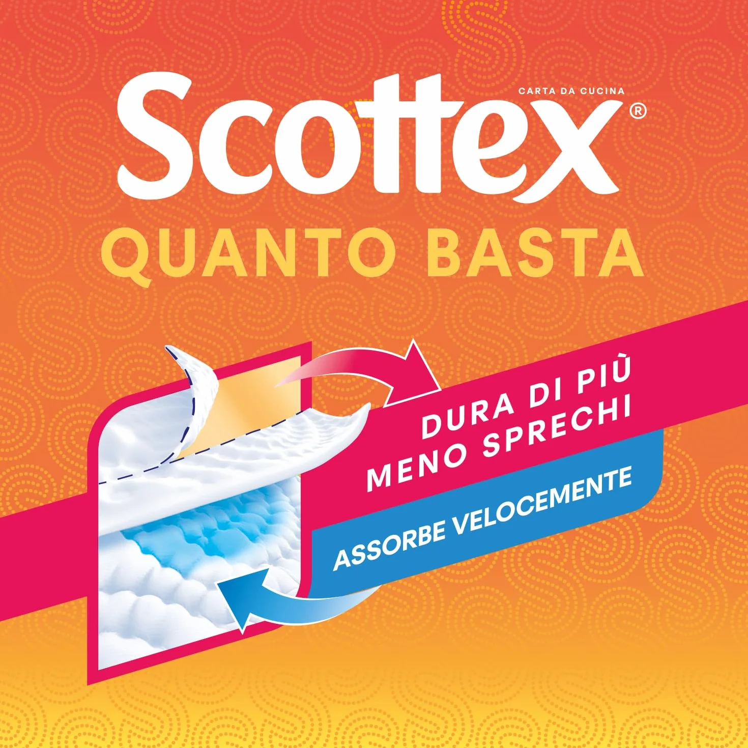 Scottex Quanto Basta Carta Cucina 6 Maxi Rotoli FSC