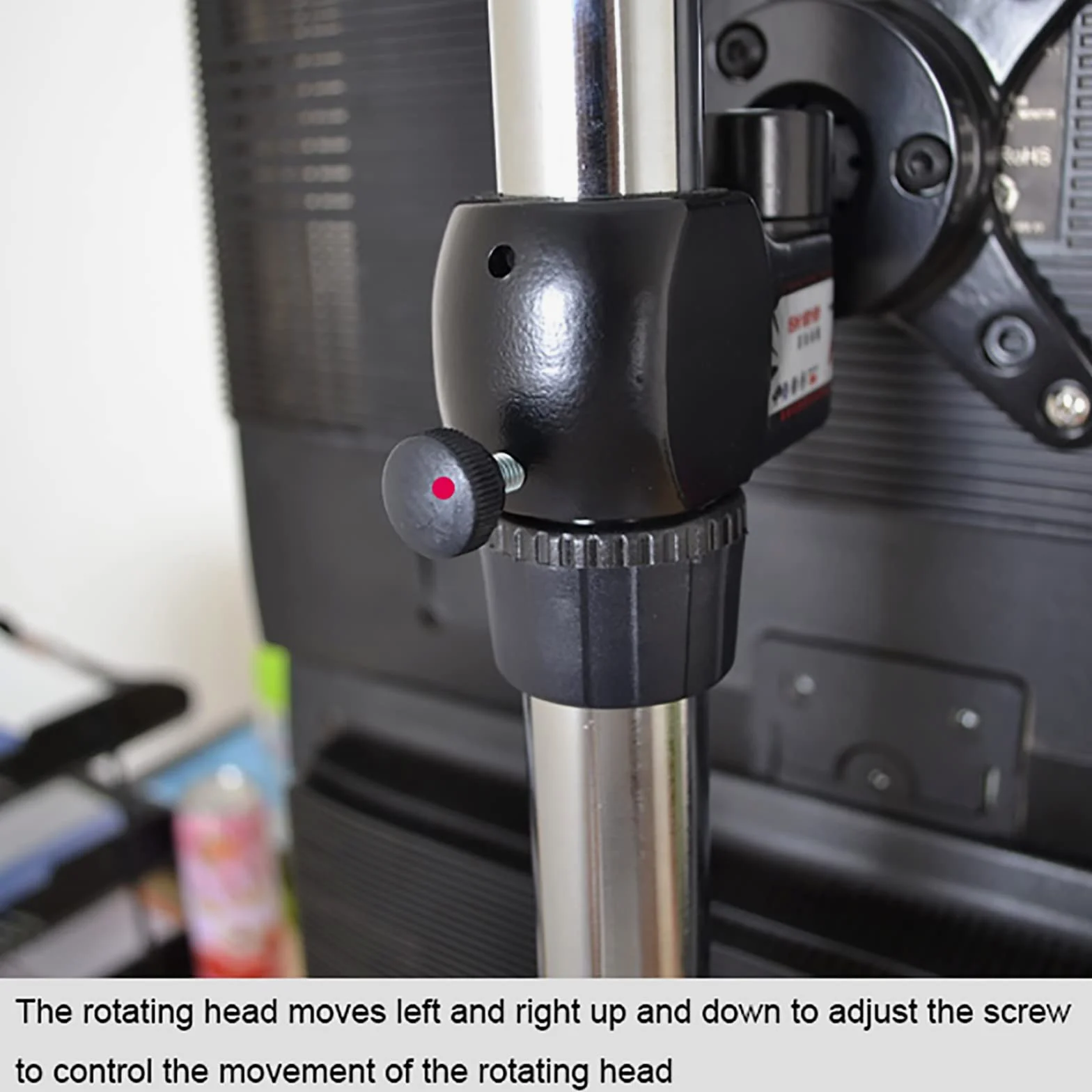 Supporto per Doppio Monitor, Supporto per Monitor Regolabile in Altezza con Base in Metallo, Compatibile con La Maggior Parte degli Schermi da 17 A 27 Pollici, può Contenere Due Schermi.