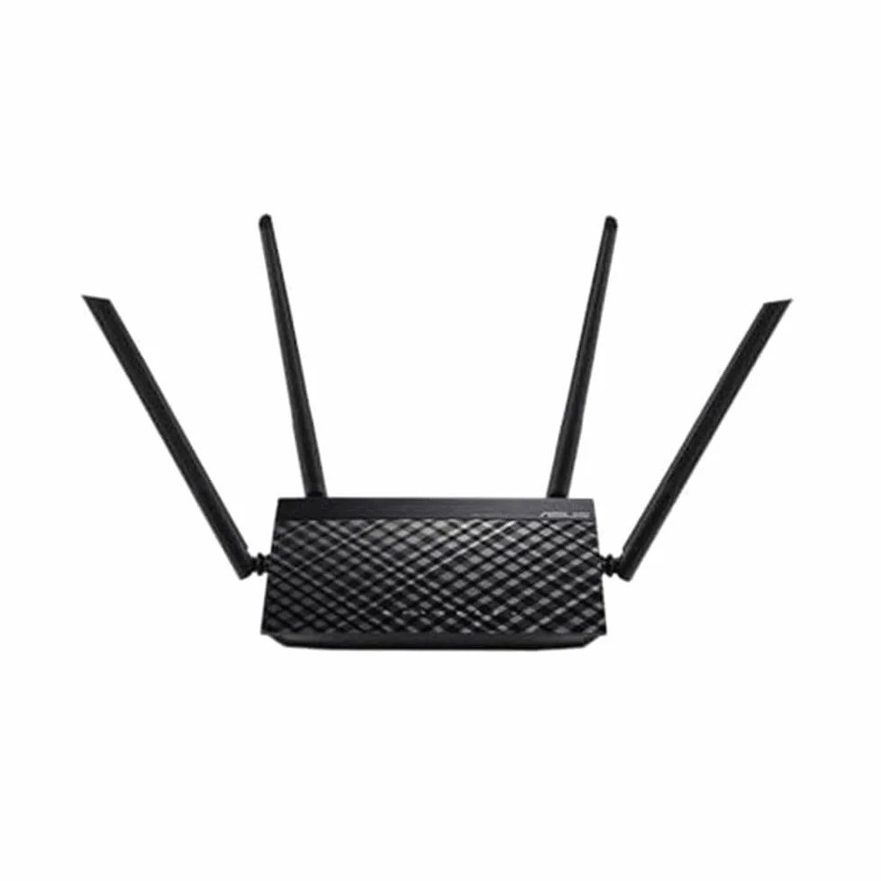 ASUS RT-AC1200 V2, Router a Doppia Banda, Per Modem Operatore e ONT, Nero | Wi-Fi 802.11ac, Velocità di 300 (2,4 GHz) + 867 Mbps (5GHz), Quattro Antenne, Parental Control e ASUS Router App
