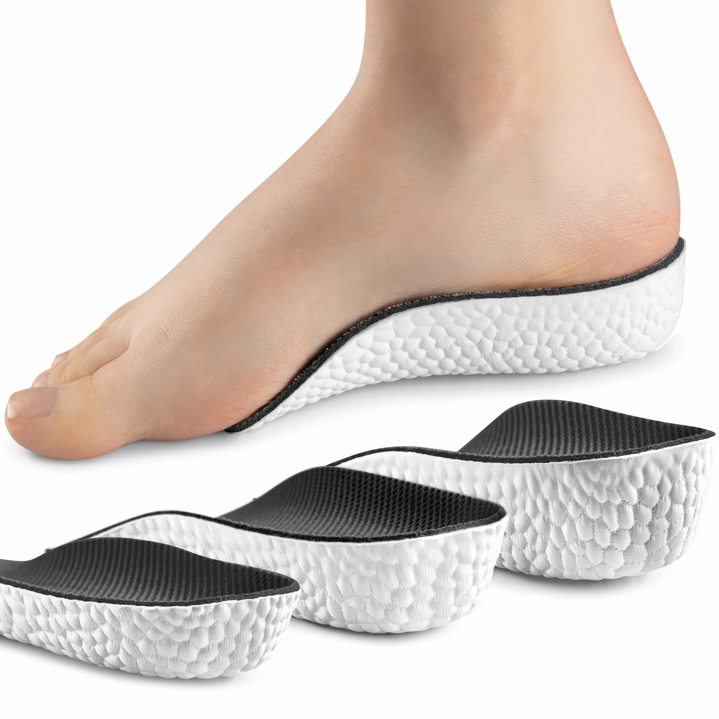 SULPO Solette rialzate per scarpe da uomo 2 cm antiscivolo