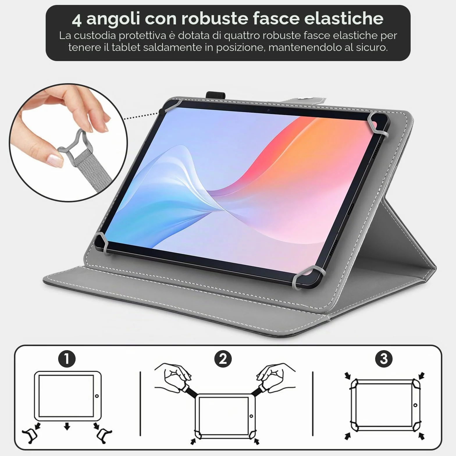 Custodia per Tablet da 11 Pollici Universale per Blackview, OUKITEL, DOOGEE, UMIDIGI, AGM