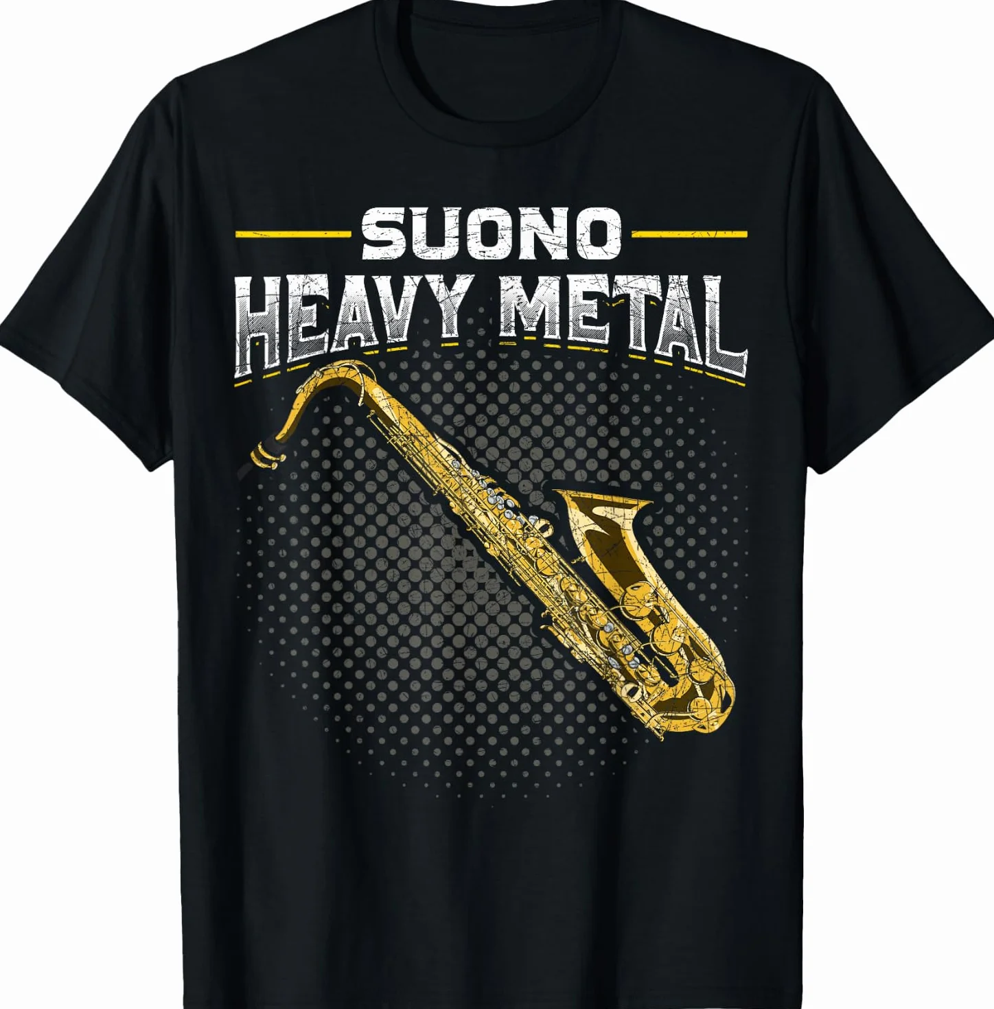 Suono Heavy Metal Musica Regalo Sassofonista Sassofono Maglietta