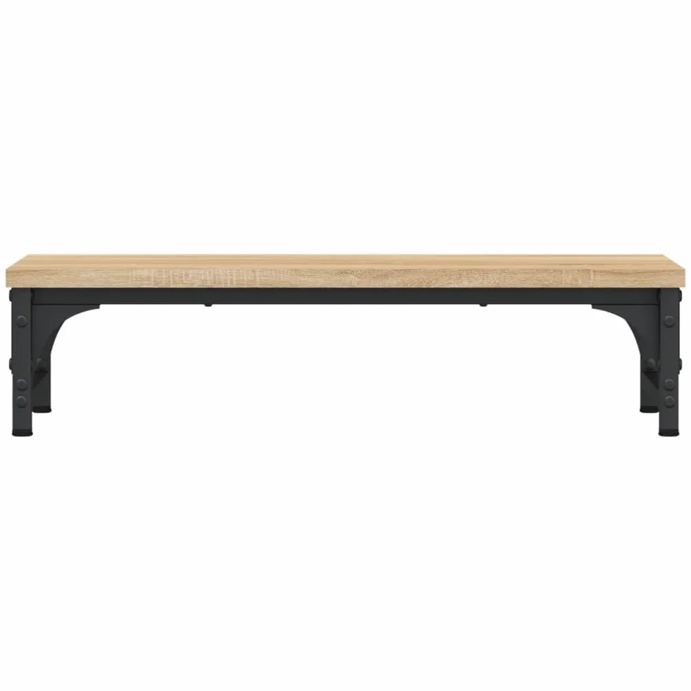 Supporto per monitor in rovere Sonoma, 55 x 23 x 14 cm, rialzo per monitor in legno, supporto ergonomico per monitor con gambe regolabili, per ufficio e scrivania