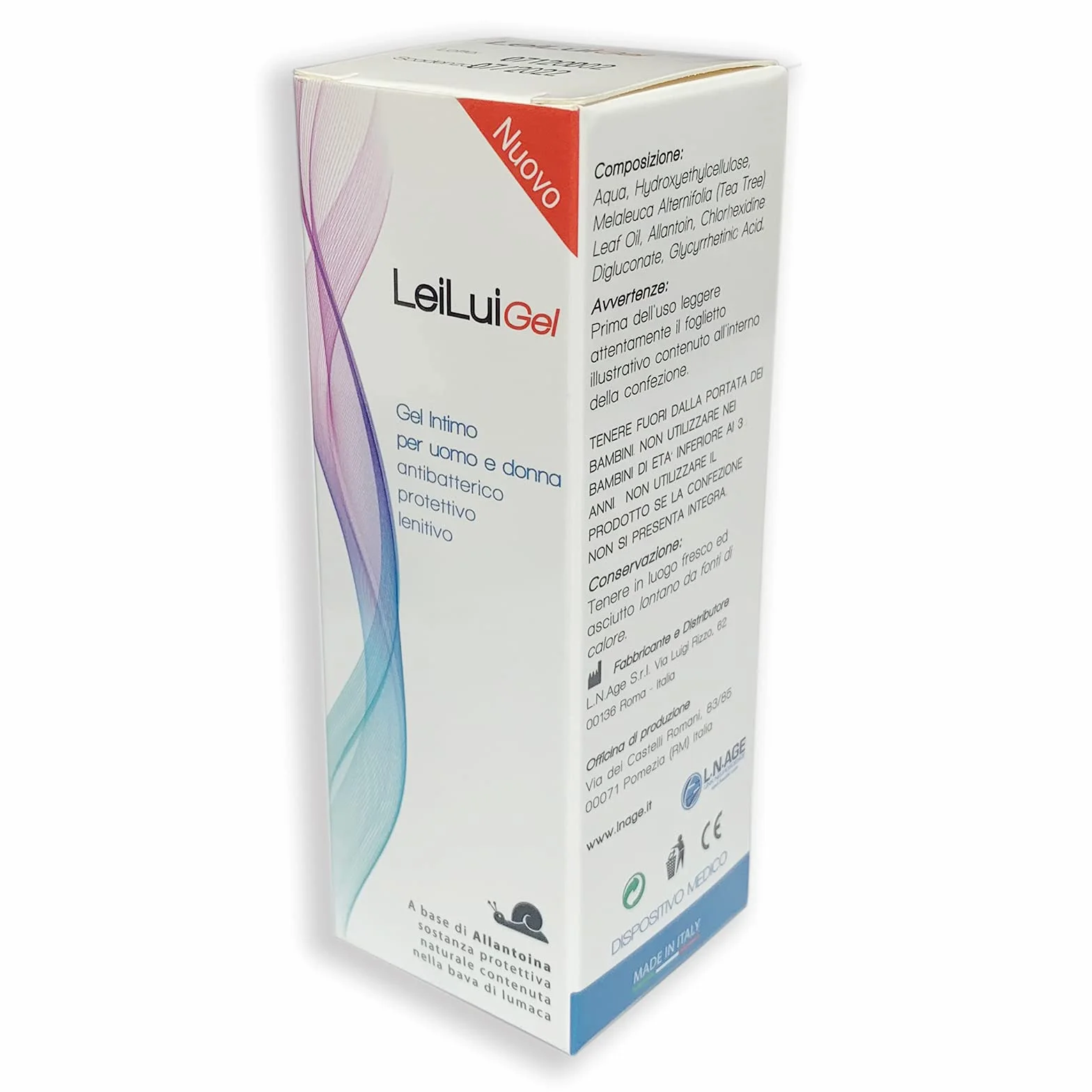 LeiLuiGel Gel anti candida disinfettante antibatterico 50 ml - Gel per candidosi, prurito intimo, secchezza vaginale, ragadi anali