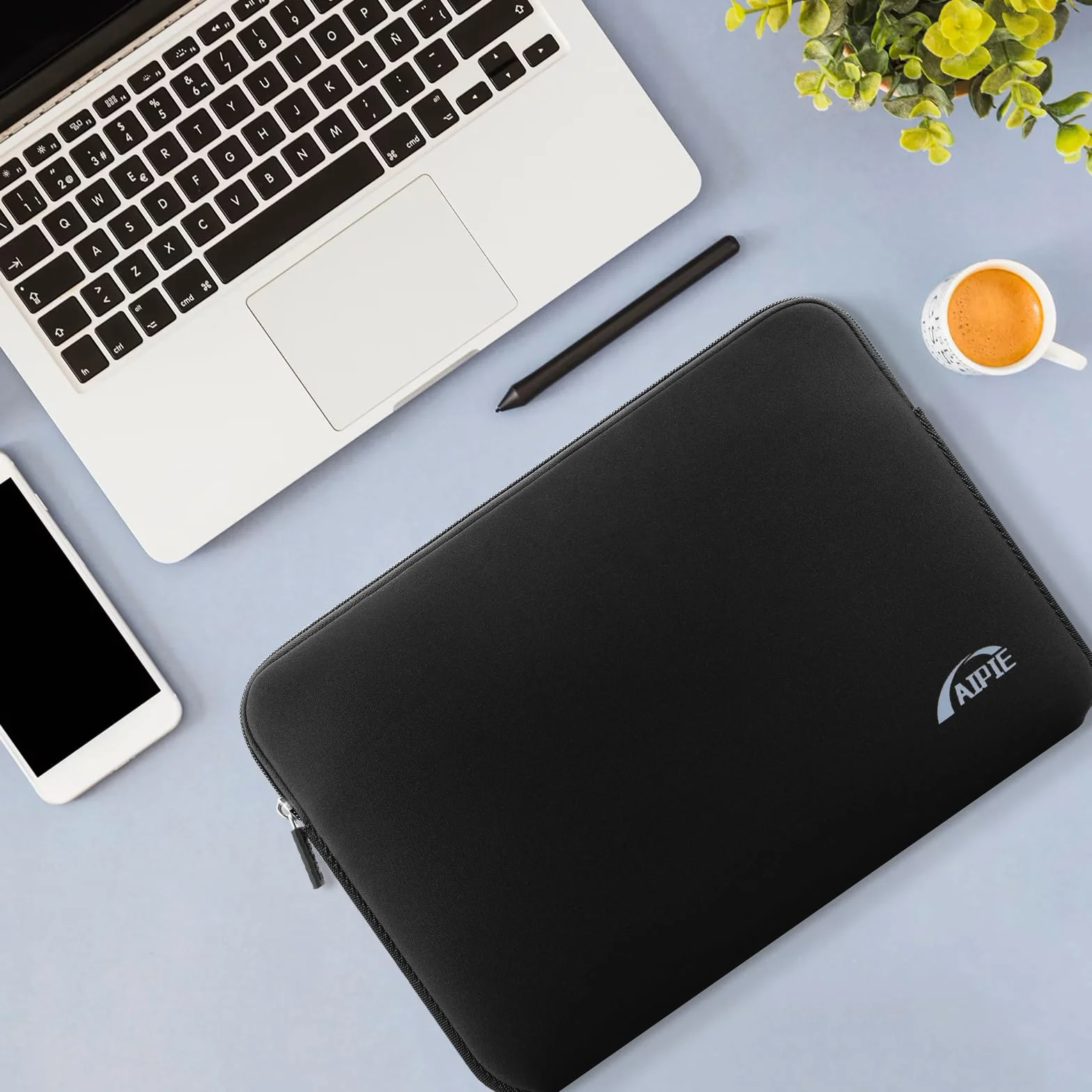 Custodia per Laptop 15 15,6 Pollici Sleeve per Laptop Impermeabile Custodia Borsa Caso Protettiva Borsa da Trasporto per MacBook, Acer, Asus, Dell, HP,Lenovo Nero, 15.6 Pollici