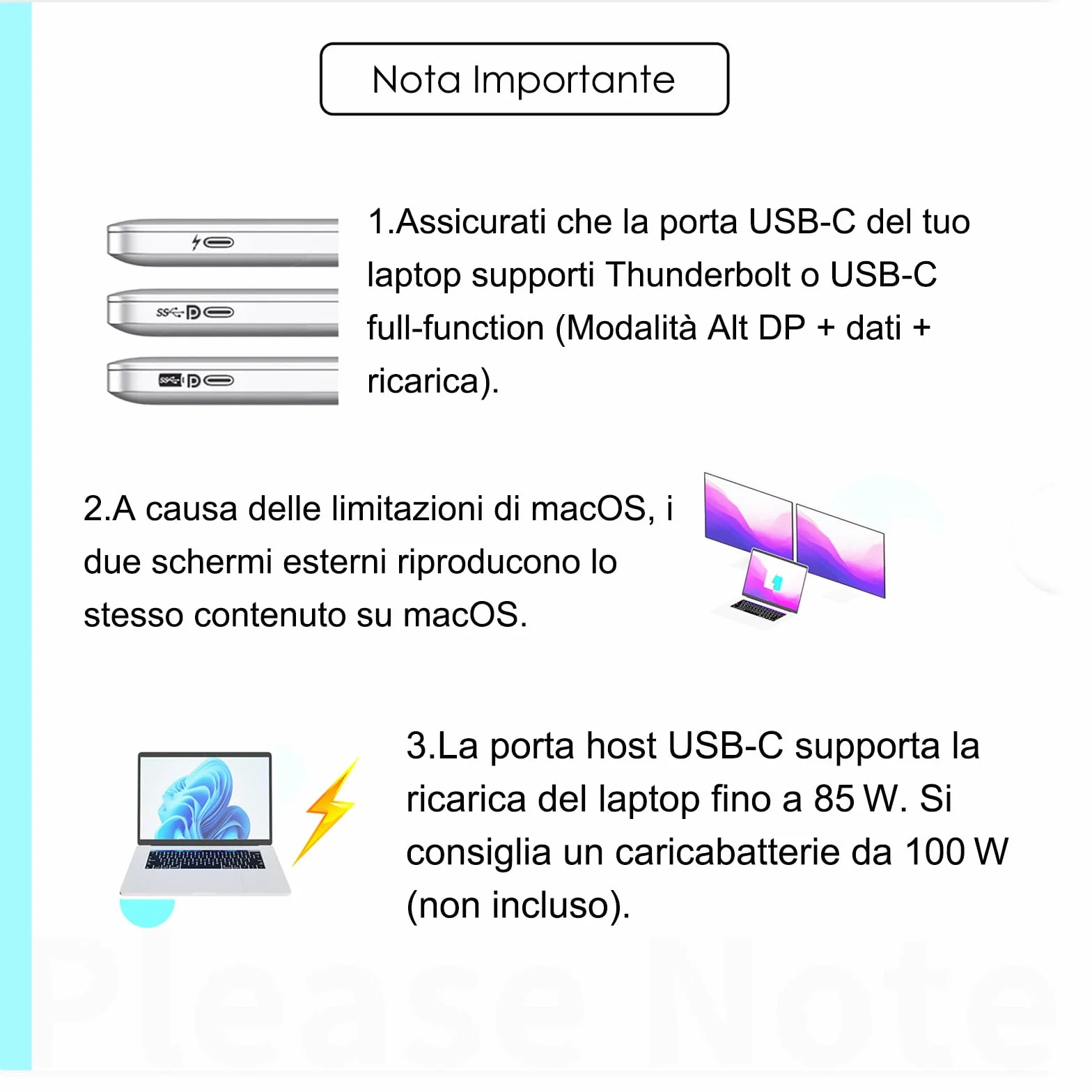 Docking station USB C WAVLINK 10 in 1 per laptop, doppio HDMI 4K@60Hz, USB A/C 3.0, lettore SD/TF, ingresso PD da 100W, Ethernet Gigabit, porta audio, compatibile con Dell, HP e Lenovo