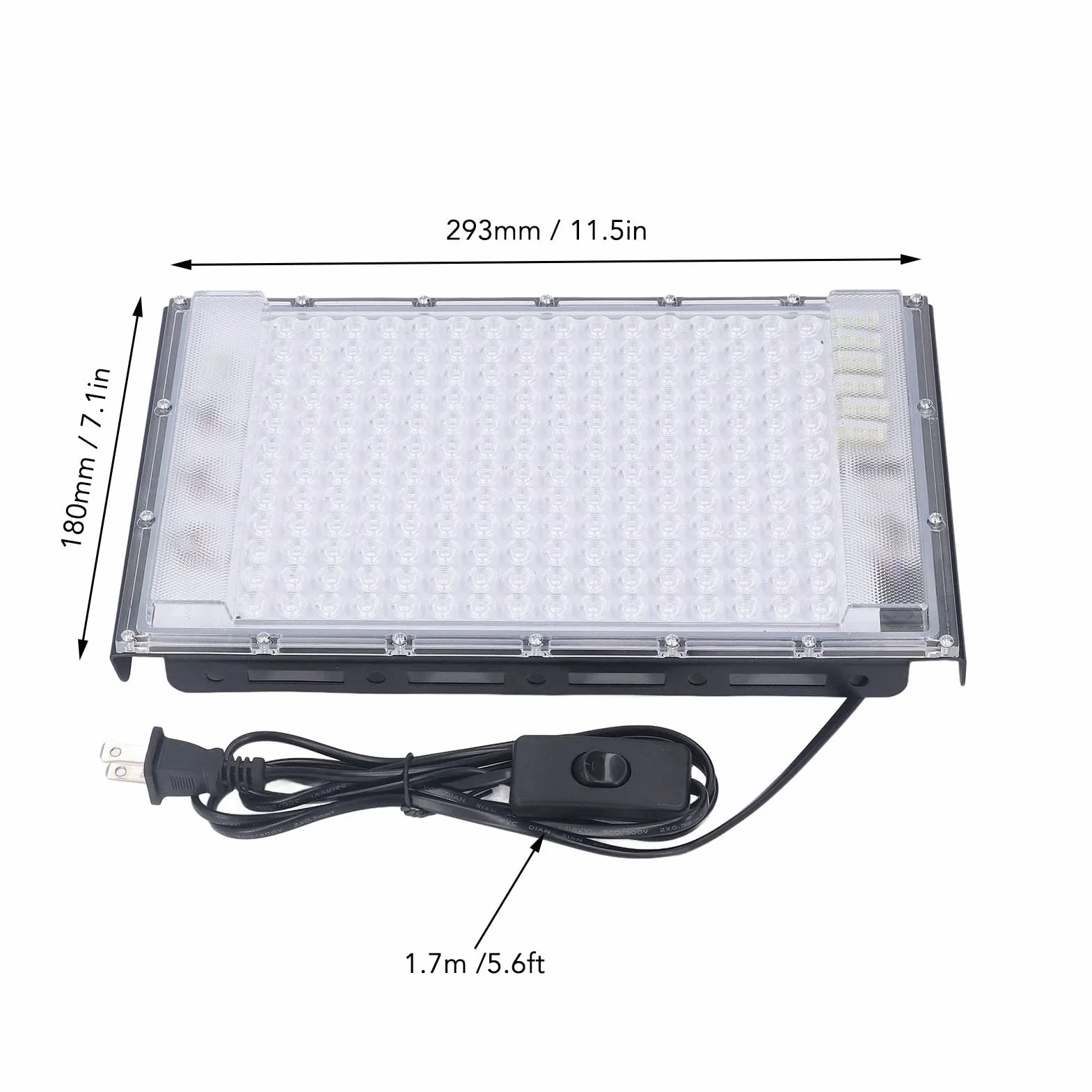 Lampada per Fototerapia Portatile a Luce Blu 100W 192 LED, Macchina Abbronzatura Viso e Corpo