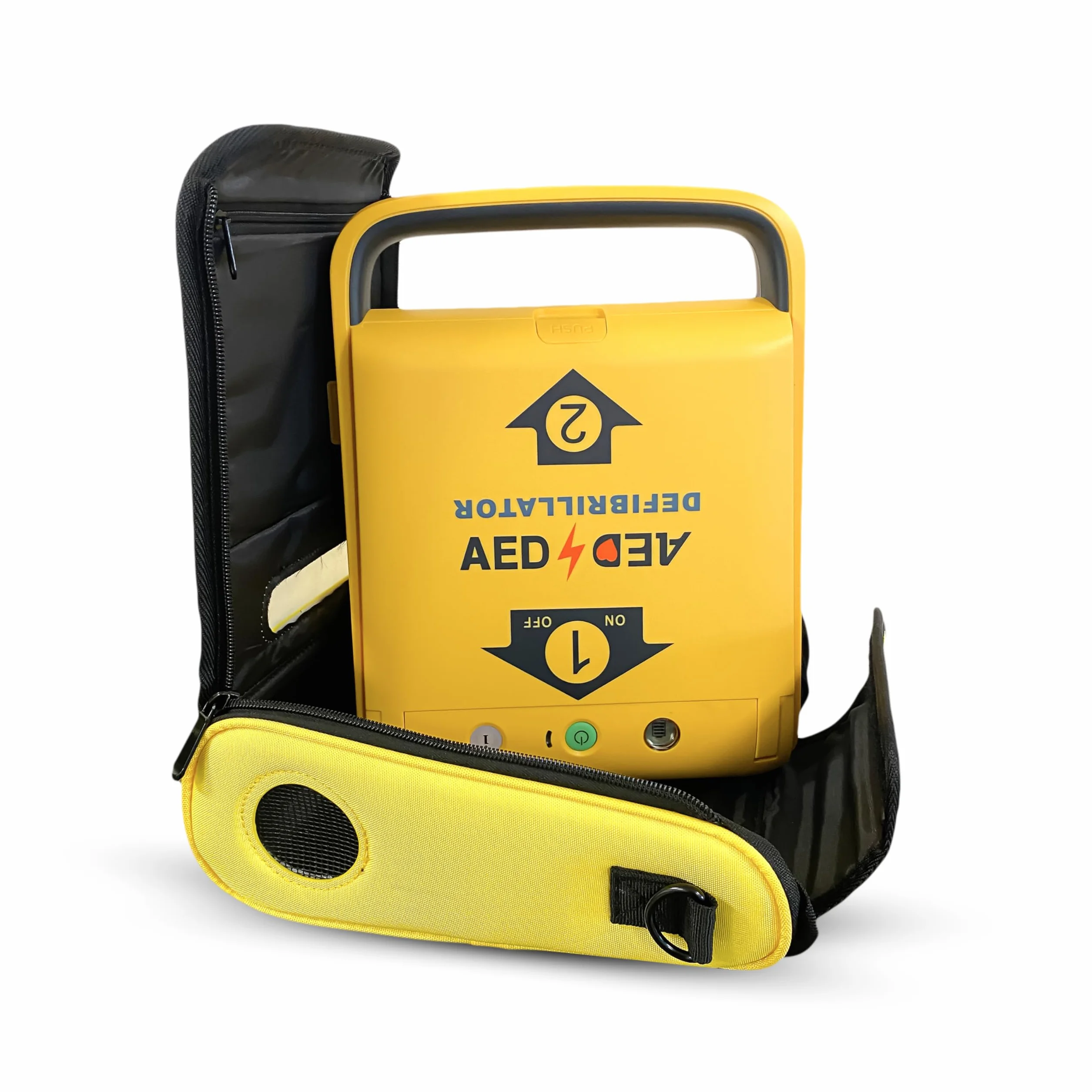 Defibrillatore Semiautomatico I3 AMOUL Completo con Piastre Universali Pre-Collegate Adulti/Pediatriche, Batteria Alta Capacità 5 Anni, Borsa da Trasporto - Garanzia 5 Anni