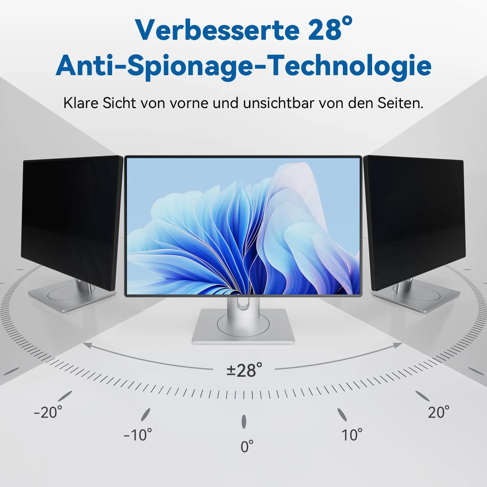 IPROKKO Pellicola protettiva per la privacy per computer da 23 pollici, per monitor 16:9, rimovibile, anti-abbagliamento, protezione per la privacy, per Dell Acer Lenovo Asus da 23 pollici
