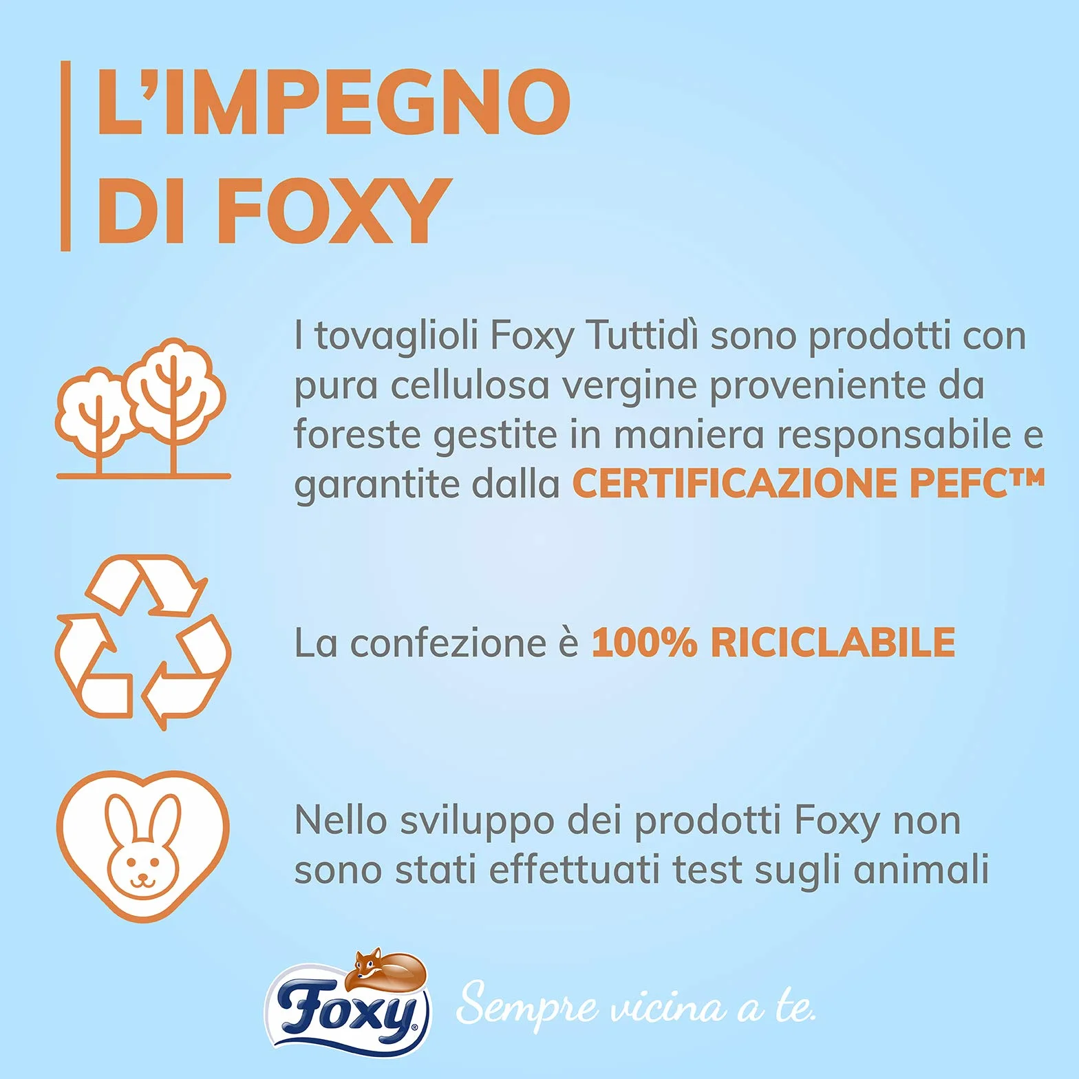 Foxy Tuttidì Tovaglioli Monovelo Alta Grammatura Bianco Naturale 31,5x30 cm 15 confezioni 240 pezzi Certificazione PEFC