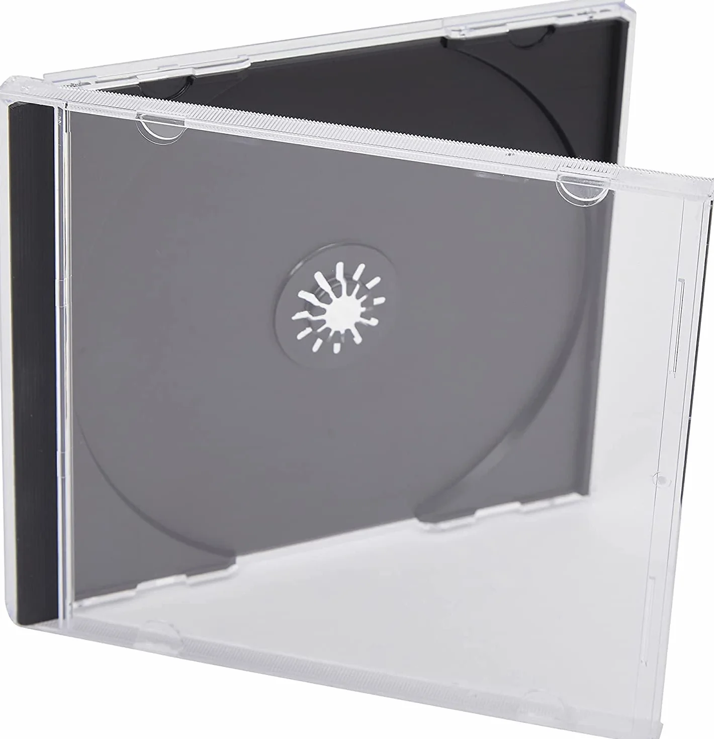Porta CD/DVD Q-Connect Jewel case standard sp. 10 mm nero/trasparente conf. 10 pezzi - KF02209