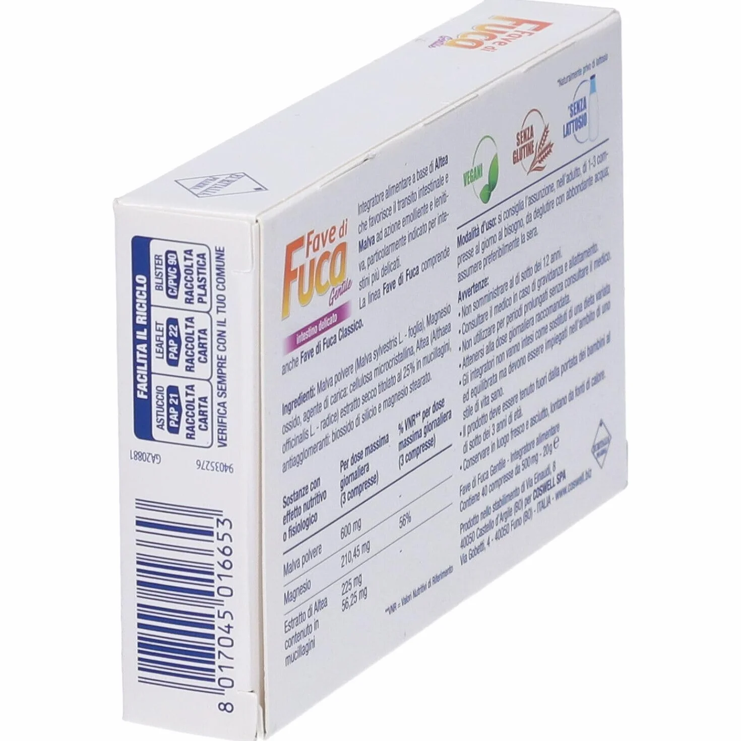 Fave Di Fuca Gentile Integratore Alimentare 40 Capsule