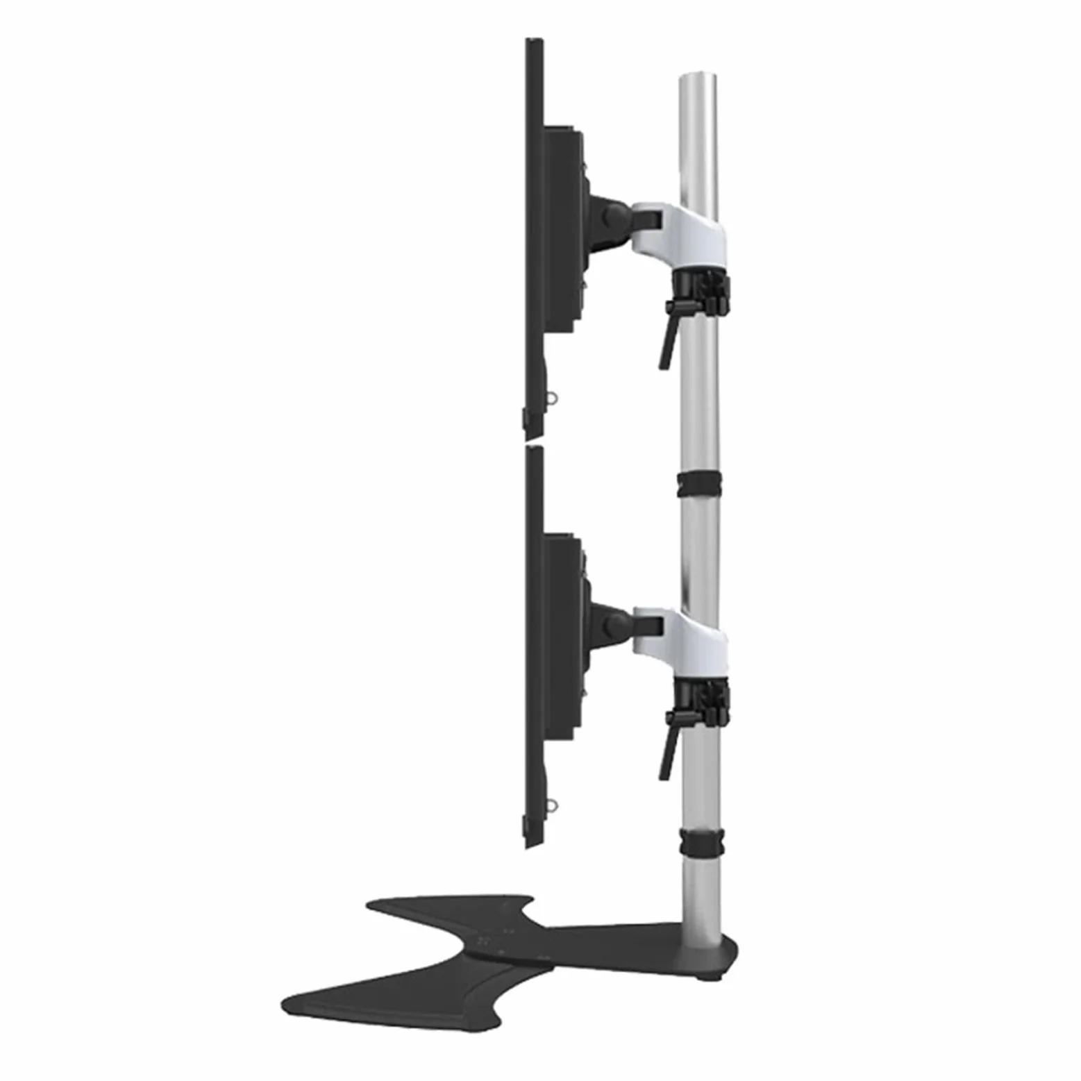 Supporto Doppio per Monitor, Supporto da Scrivania Autoportante Completamente Orientabile, Supporto per 2 Monitor Fino A 27 Pollici