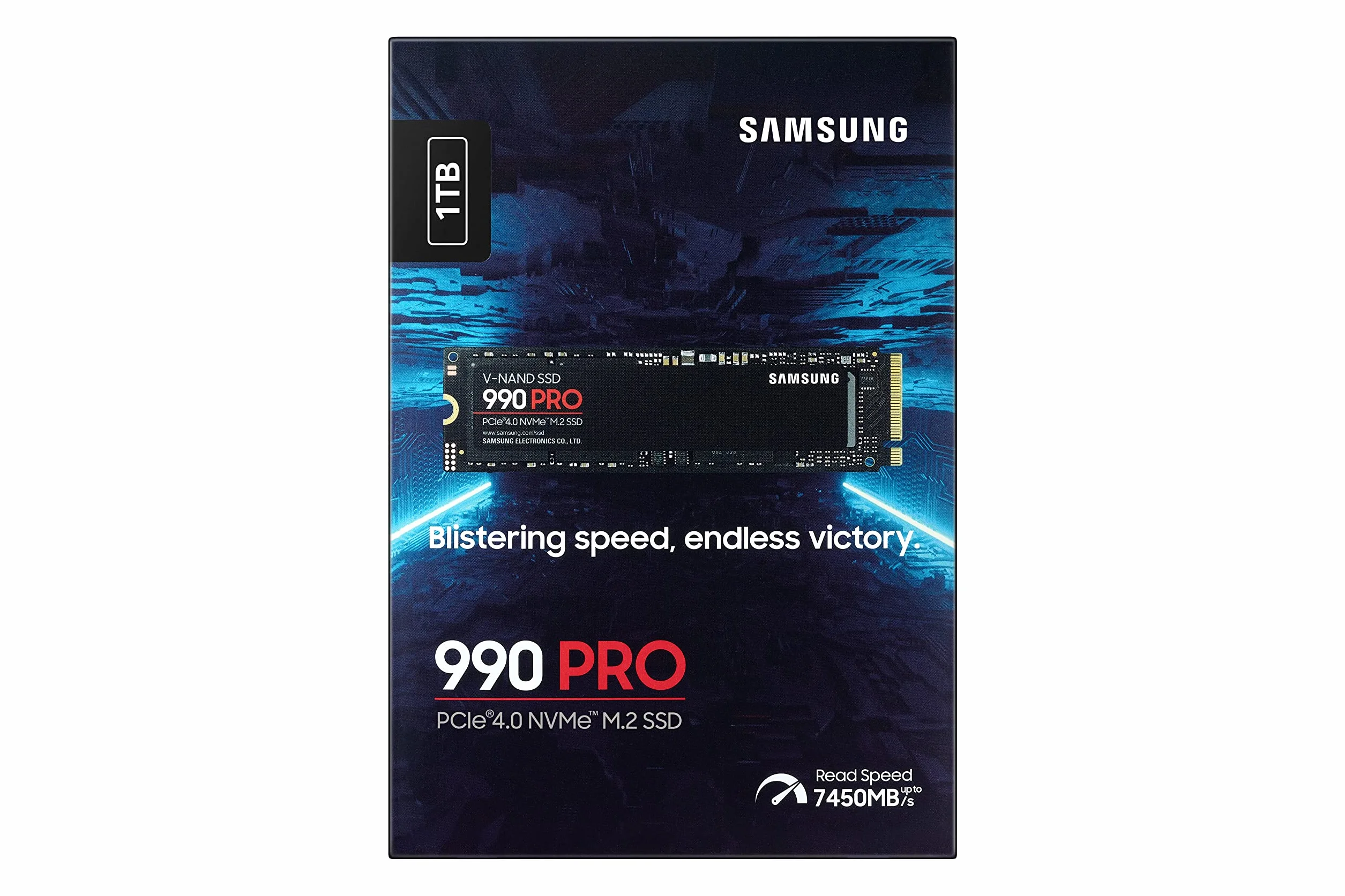 Samsung 990 PRO 1TB NVMe M.2 SSD PCIe 4.0 7450 MB/s lettura 6900 MB/s scrittura interno Nero