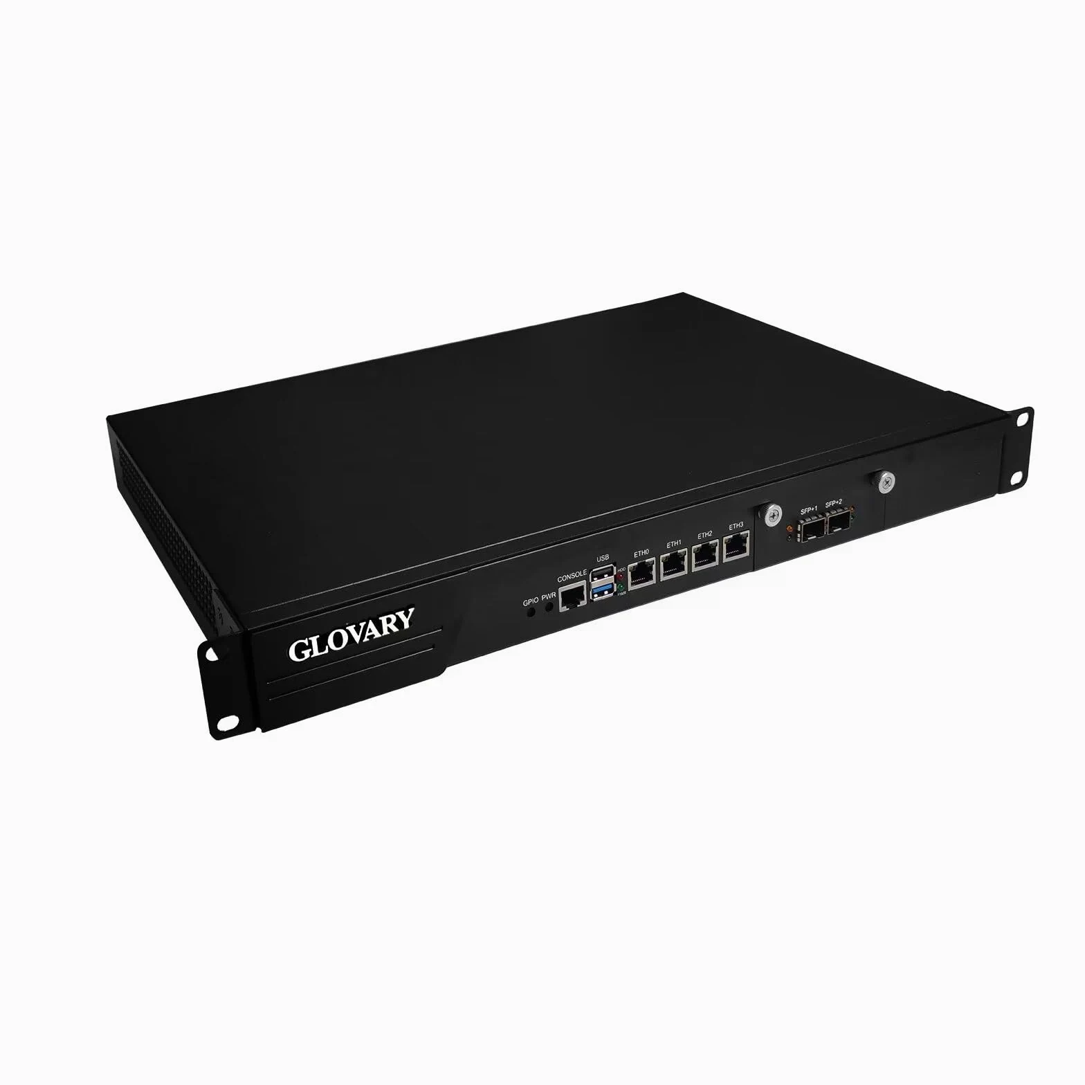 19" Firewall Rackmount N100, 2 x 82599ES 10GbE SFP+, 4 x i226V 2.5GbE LAN, 19 Pollici OPNsense Router Appliance, Barebone, 1U AES-NI Hardware, HD+VGA Dual Display, 2 x Power
