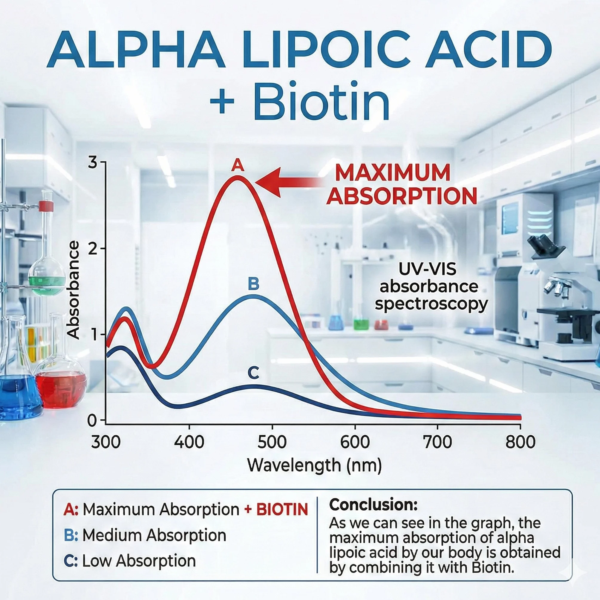 Acido Alfa Lipoico (ALA) + BIOTINA Optimizer 600 mg. 240 capsule vegetali. Antiossidante naturale. Senza glutine. Non OGM. Adatto a vegani