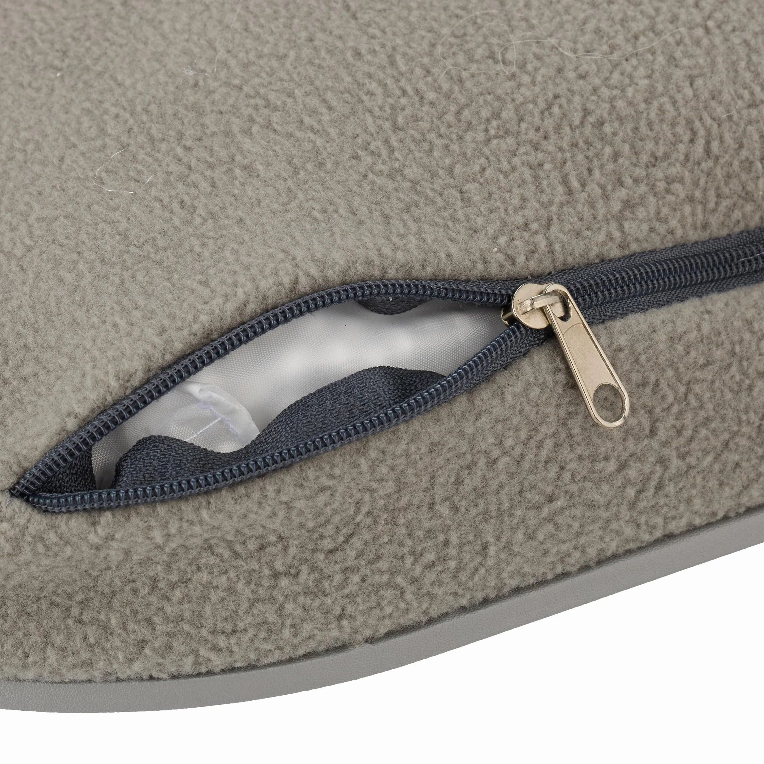 Relaxdays Supporto con Cuscinetto, Tavolino per Computer, Poggia PC, Cuscino imbottito, Luce LED, Grigio