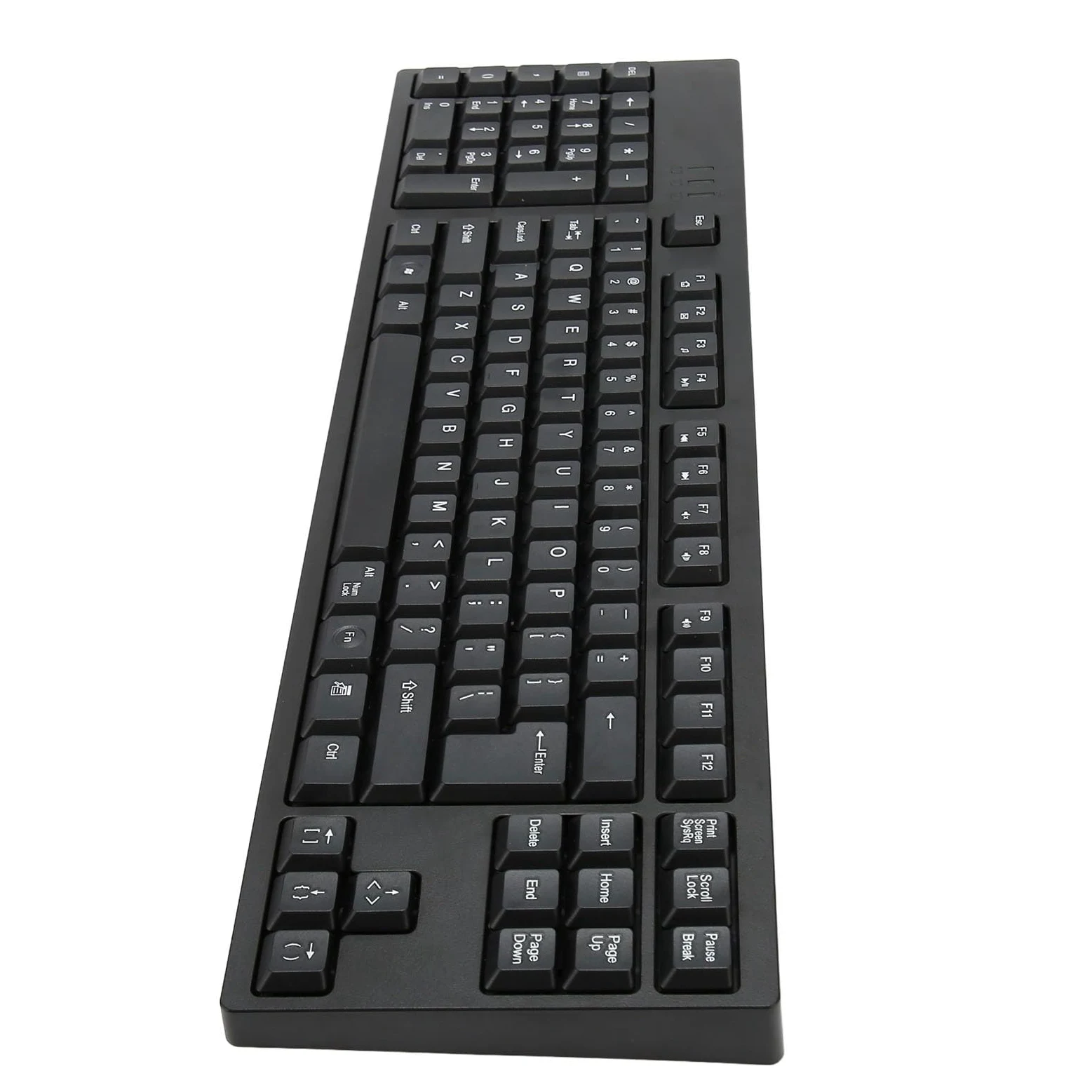 Alomejor Left Handed Keyboard with Ergonomic Layout | Connessione di tipo C, design a 109 tasti, plug and play, materiale ABS, adatto per utenti mancini