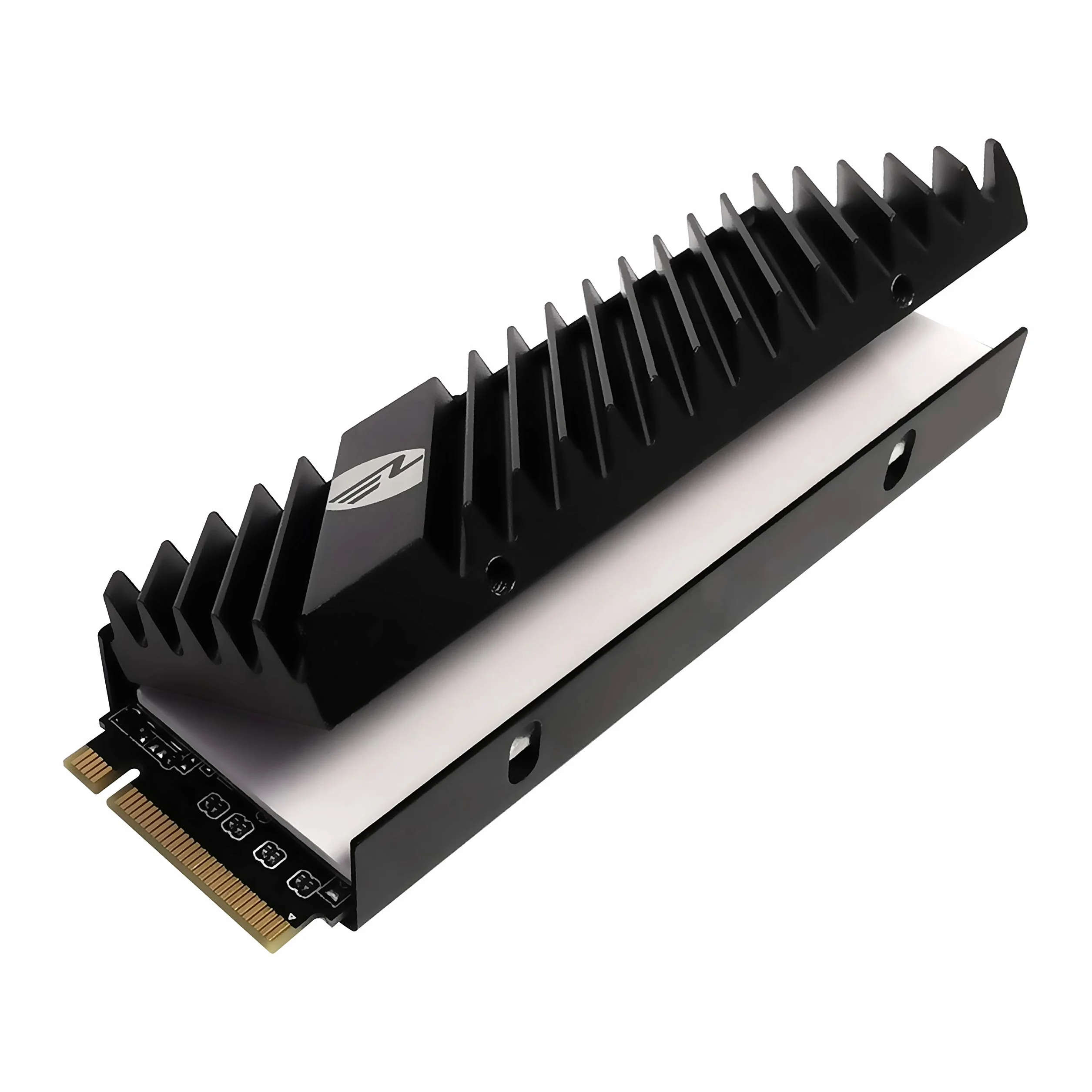 EZDIY-FAB M.2 2280 Dissipatore di Calore SSD,Dissipatore di Calore Bifacciale,Raffreddatore SSD ad Alte Prestazioni per PC/PS5 per PCIE NVME M.2 SSD o SATA M.2 SSD-Nero