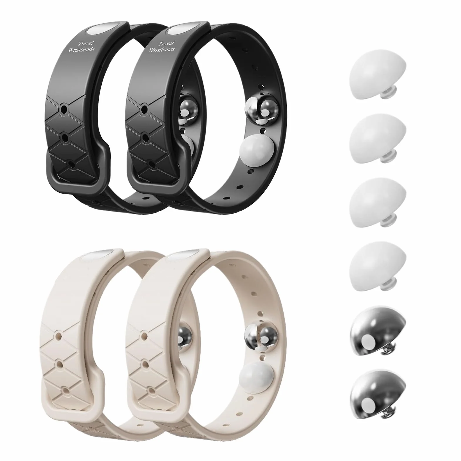Motion Sickness Armbänder 120g Silikon 18x1.5cm verstellbar für Erwachsene Kinder | Anti Schwindel Armband Reise