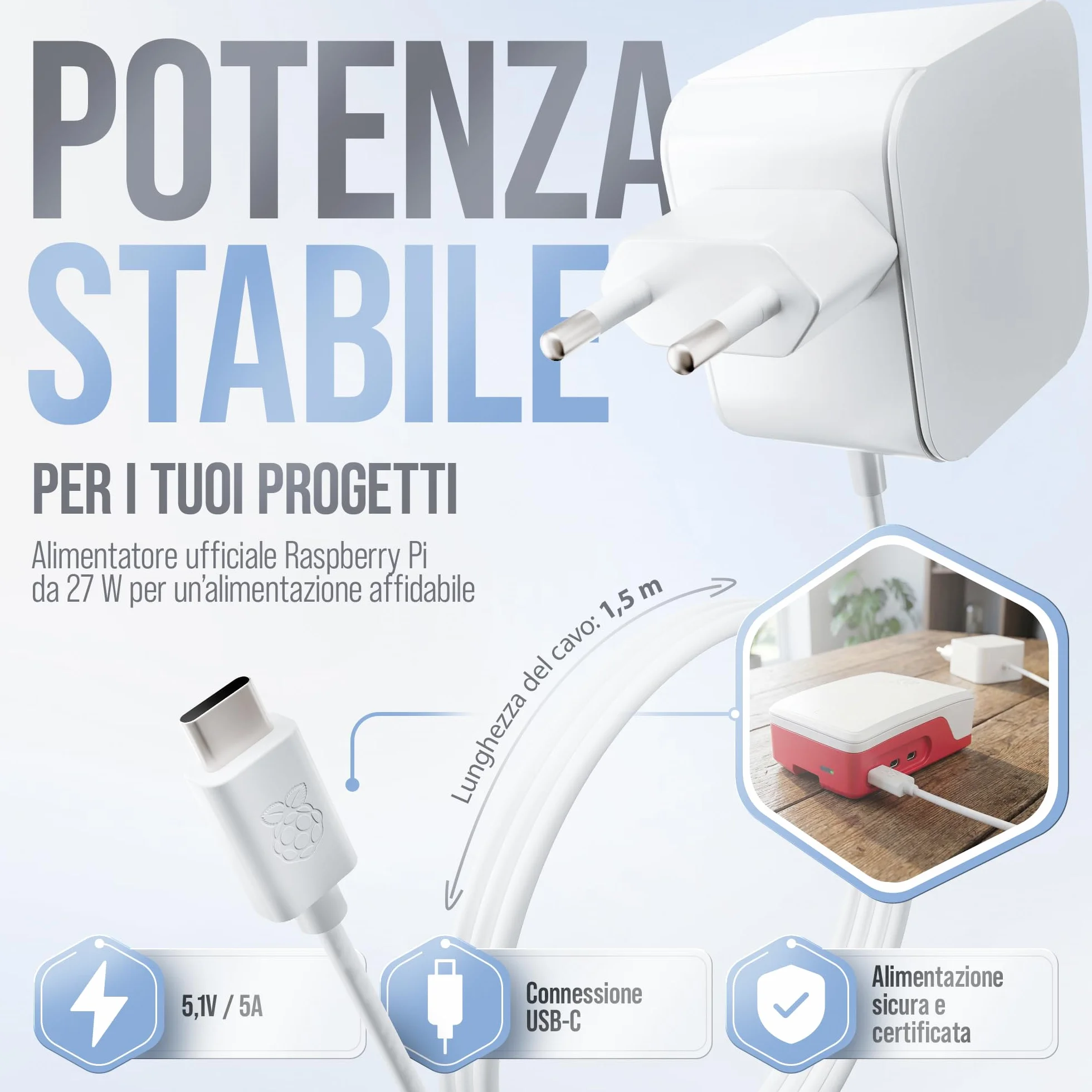 Raspberry Pi 5 4 GB Starter Kit 64 GB Edizione con Alimentatore 27 W Alloggiamento Ventola Cavo Micro HDMI 4K per Home Assistant Smart Home