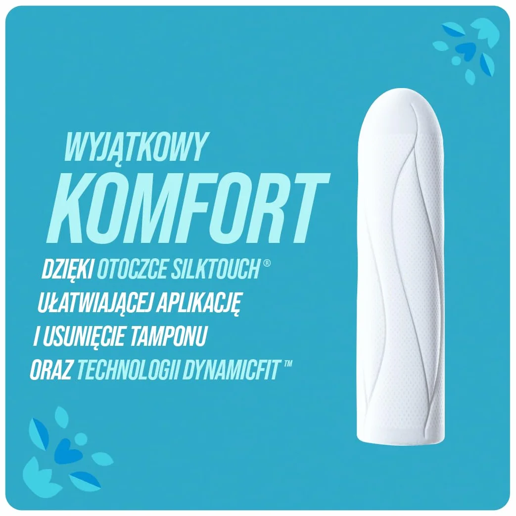 o.b. ProComfort Super Plus 32 tamponi, per sanguinamento molto intenso, materiali vegetali 100%