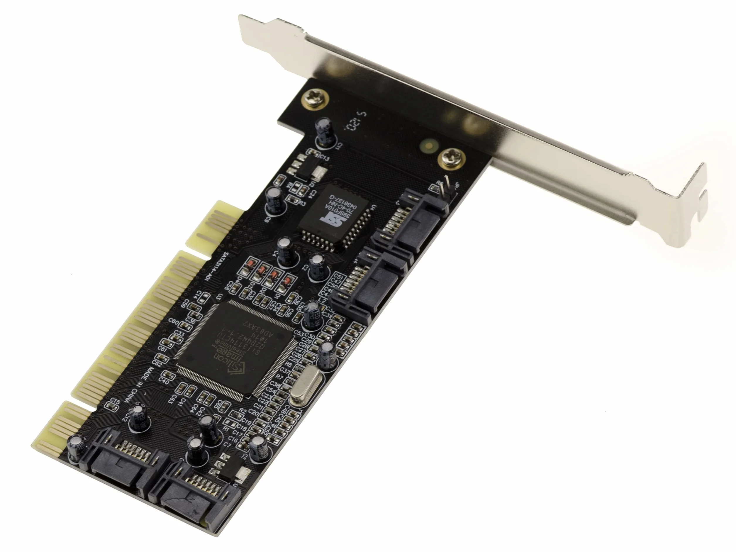KALEA-INFORMATIQUE Scheda controller PCI 4 SATA INDIPENDENTI o Raid 0 1 0+1 con chipset Silicon Image SIL3114 con supporti High Profile e Low Profile