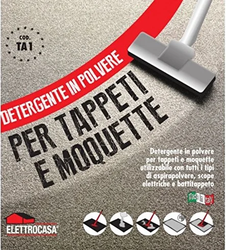 DETERGENTE IN POLVERE PER TAPPETI E MOQUETTE TA1