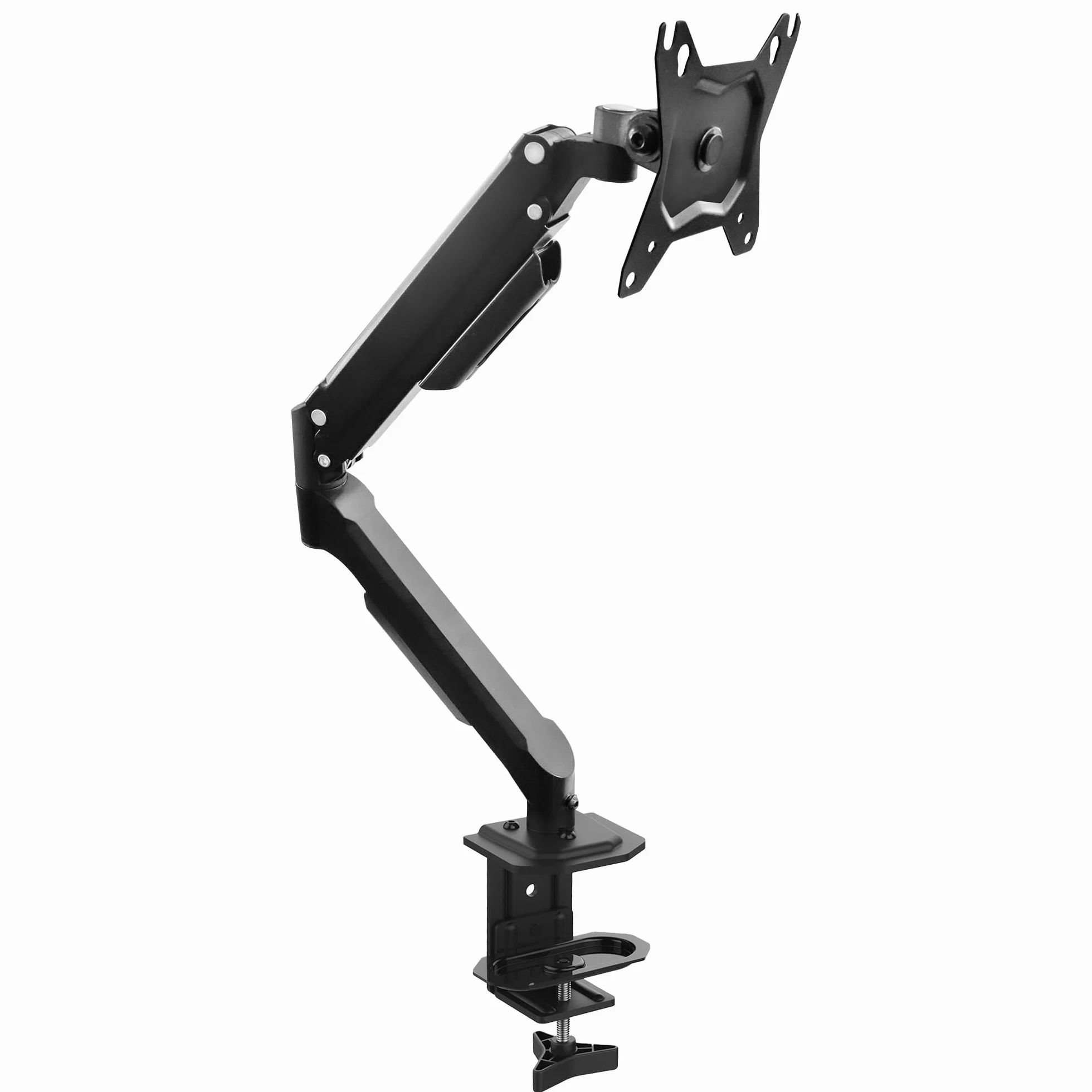 Atlantis P022-D306ASN GAS Lift Supporto e Braccio per Monitor PC singolo da 13" a 32",Max 8Kg. Altezza regolabile, snodabile. Inclinaz +/- 45°, Pivot +/- 180°, Rotaz 360° e Giro 180°. Vesa 75/100.