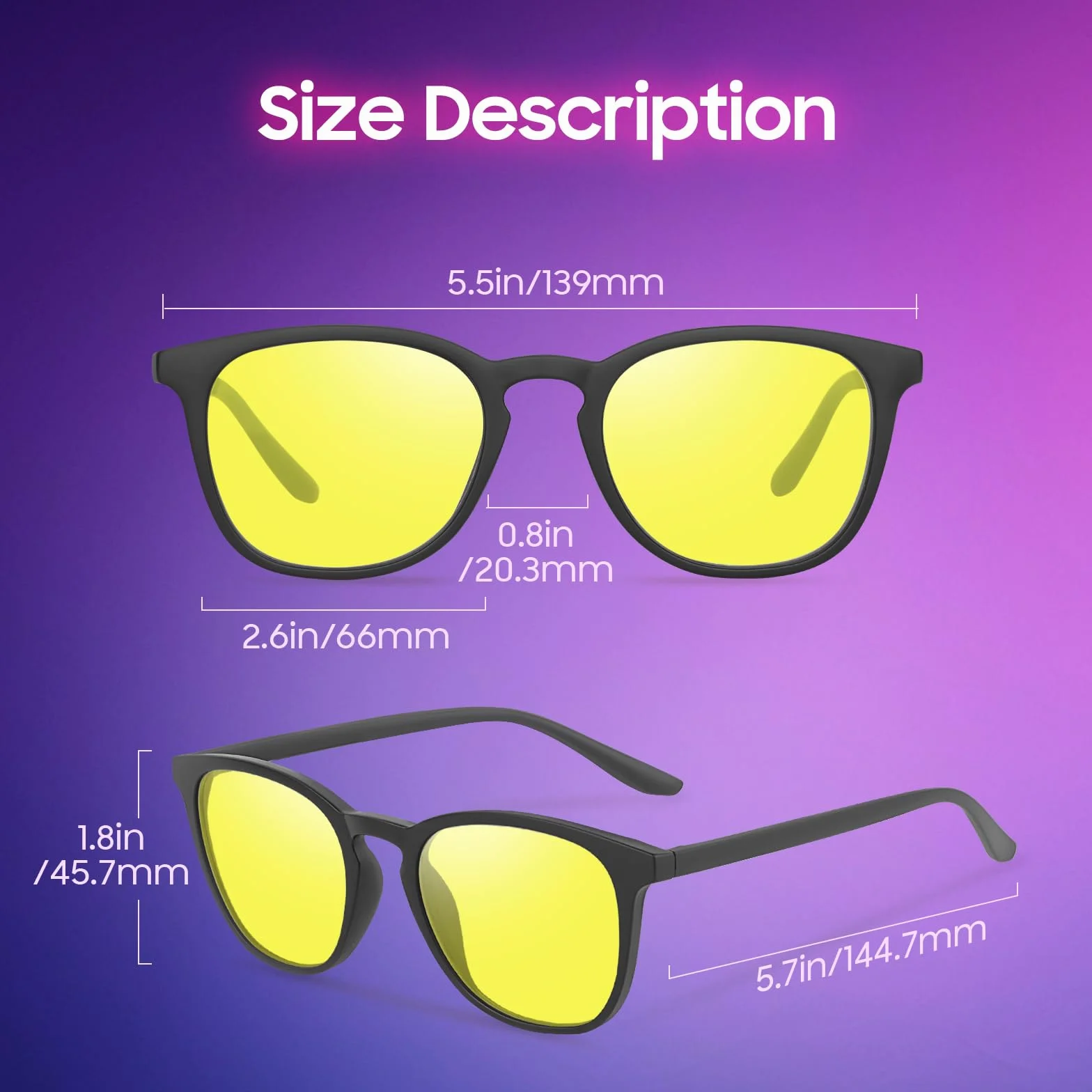 Occhiali Luce Blu PC Gaming Filtro Luce Blu Anti Affaticamento Occhi Protezione UV400 Montatura Leggera Uomo Donna