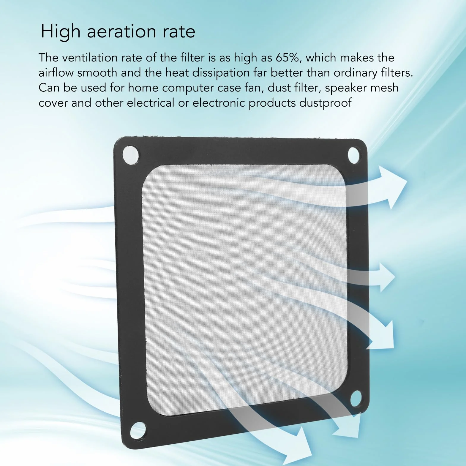 Filtro antipolvere Coperture del Ventilatore del PC 5 Pezzi 80 X 80 Mm Coperchio PC Filtro di Rete di Polvere per Custodia Computer Griglia Altoparlante